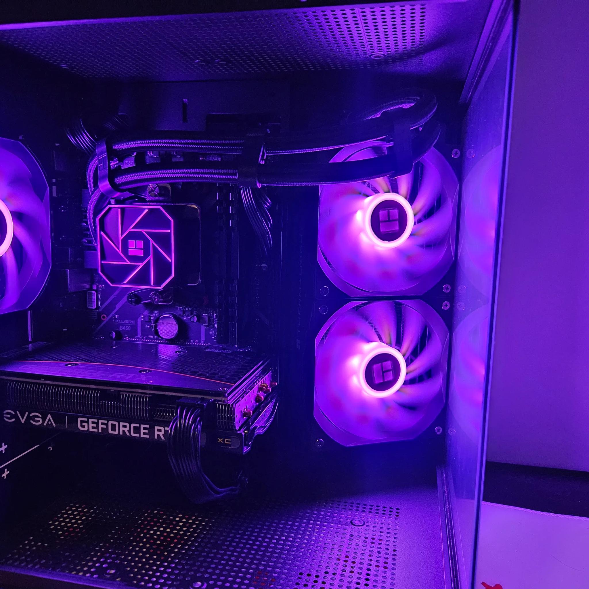 Liquid cooled Dark Side RIG Ryzen 5 / 16GB DDR4 / 1TB SSD / RTX 3060 TI
