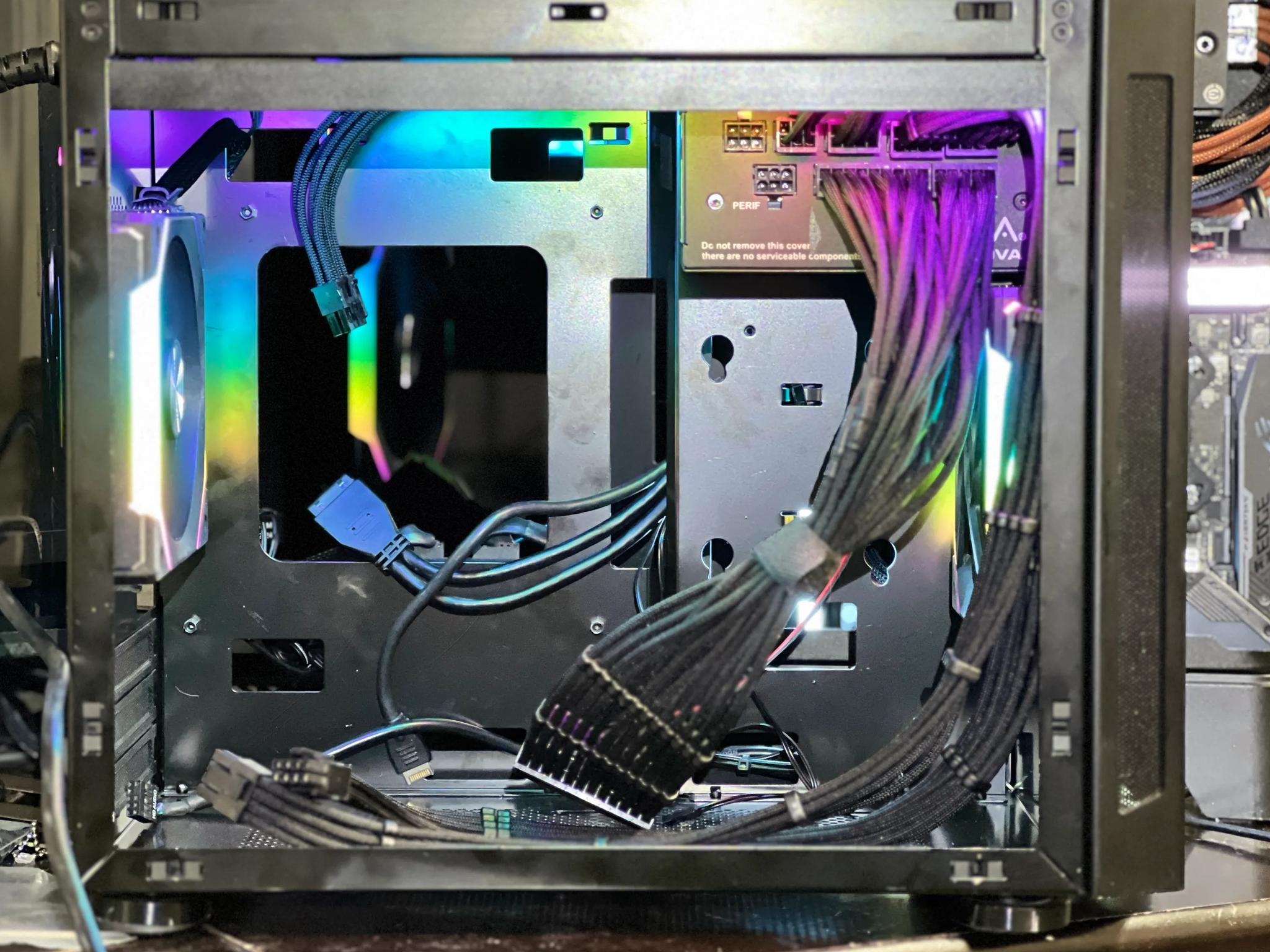 Lian Li TU-150W Black Mini-ITX Case w/ SL120 V2 fans and EVGA 650W PSU