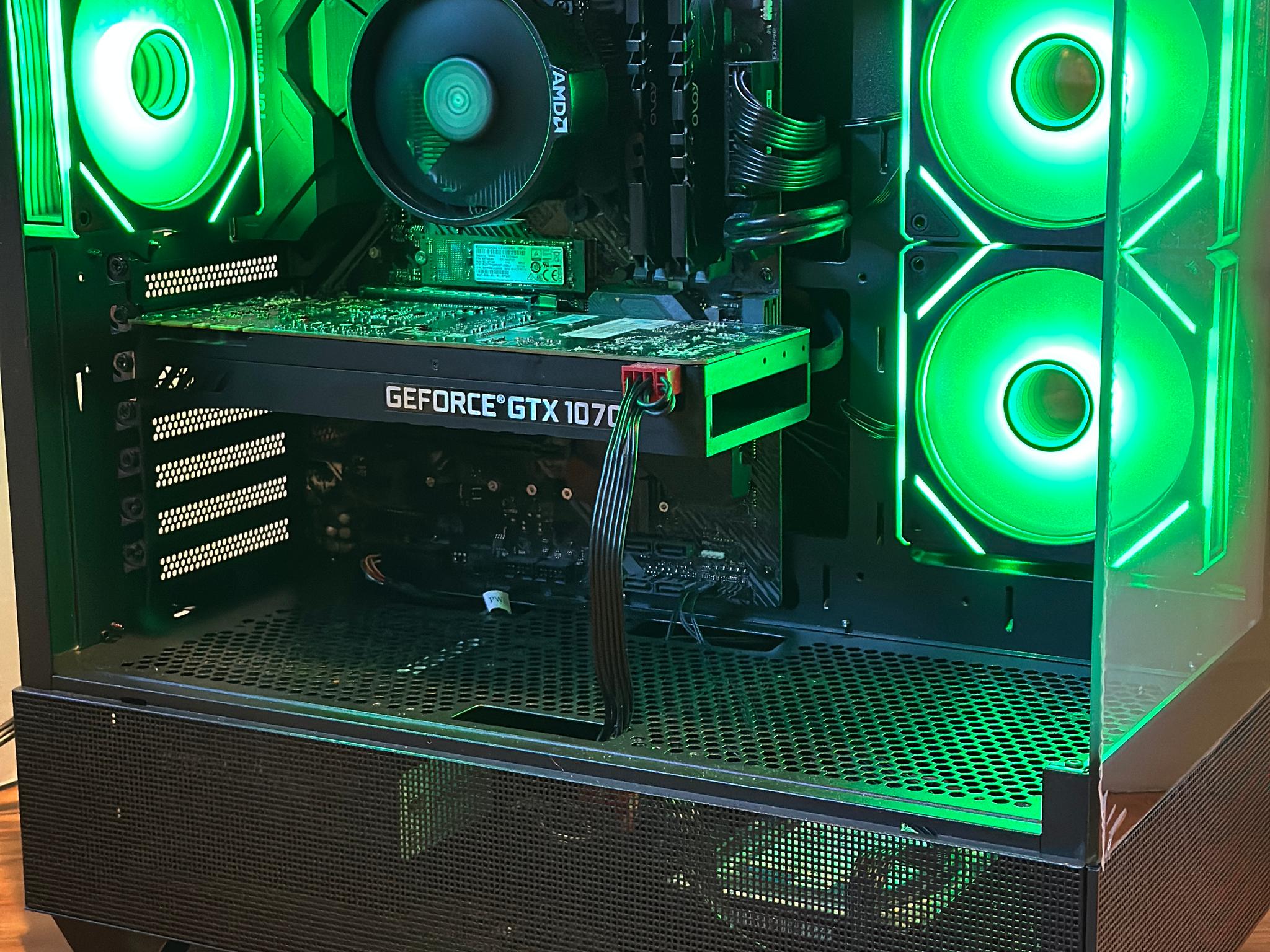 GTX 1070 | Ryzen 5 3600 | 16GB DDR4 | 1.12TB | Win 11 | Office 2024 | WiFi | Custom Gaming PC