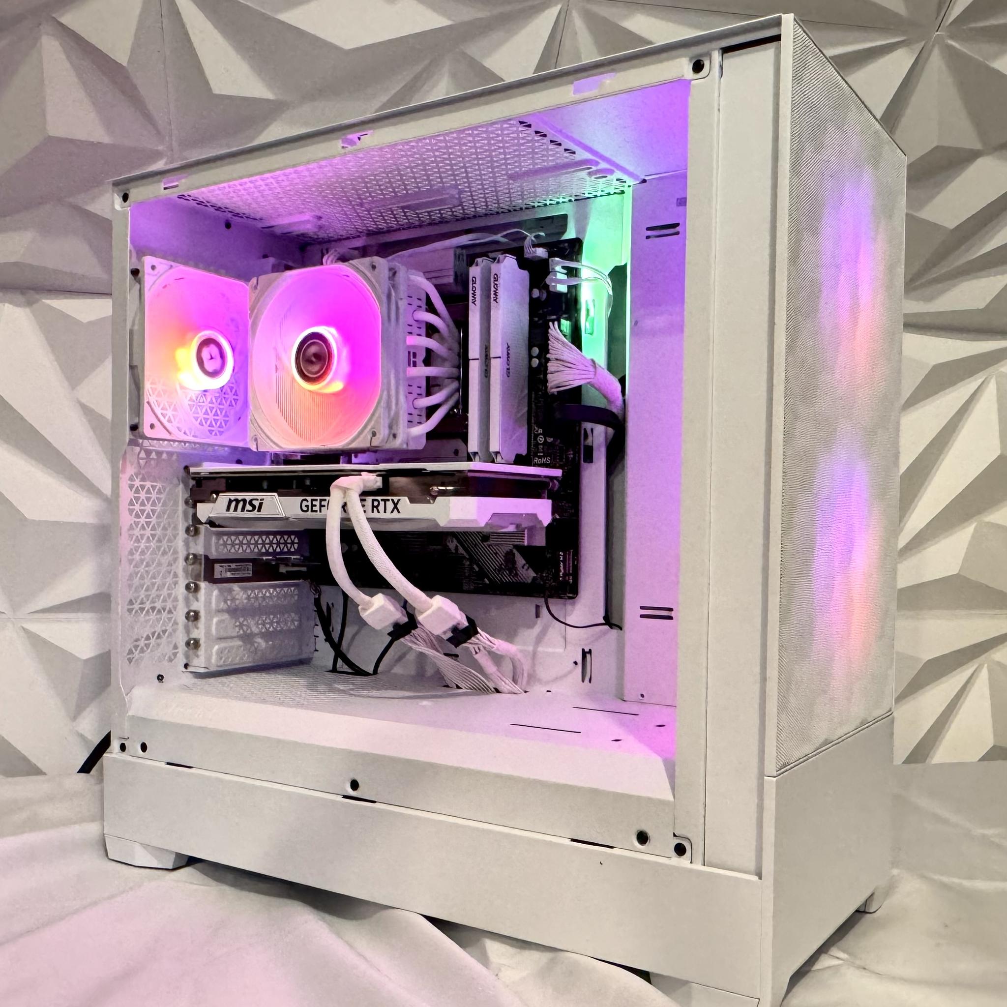 Clearance “Snow Wolf” Intel Core i5-12600KF, 4070 super, 32 gb DDR4, 1TB ssd, and 4TB Hd with WiFi