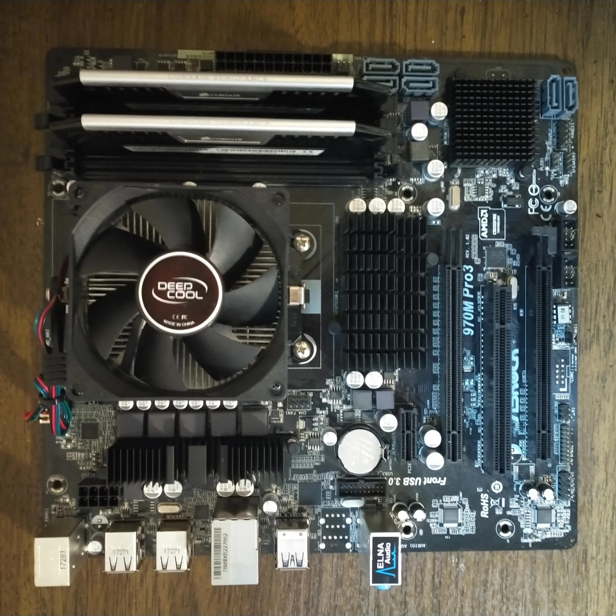 fx-8300 16gb ram asrock motherboard with cpu cooler