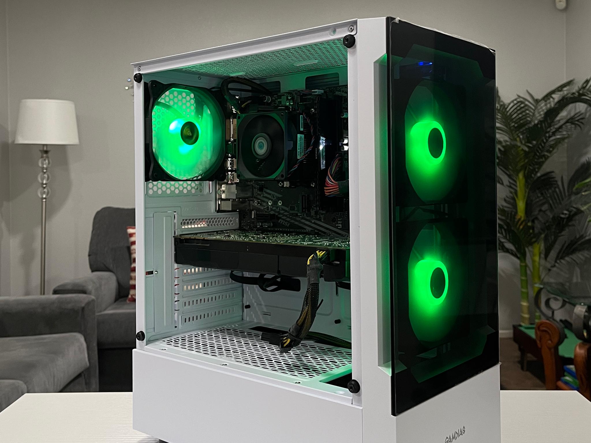 GTX 1080 8GB, Ryzen 5 2600X, 8GB RAM | White RGB Gaming Computer/PC