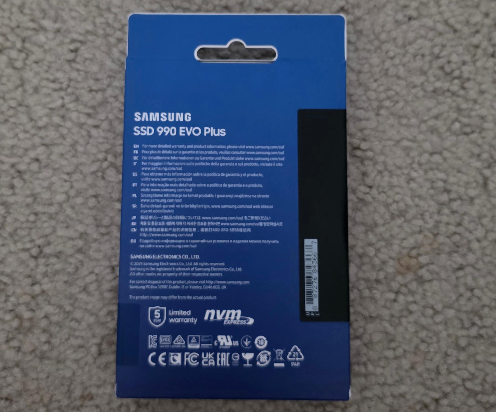Samsung 990 Evo Plus 4TB NVME M.2 2280 SSD Brand New Sealed