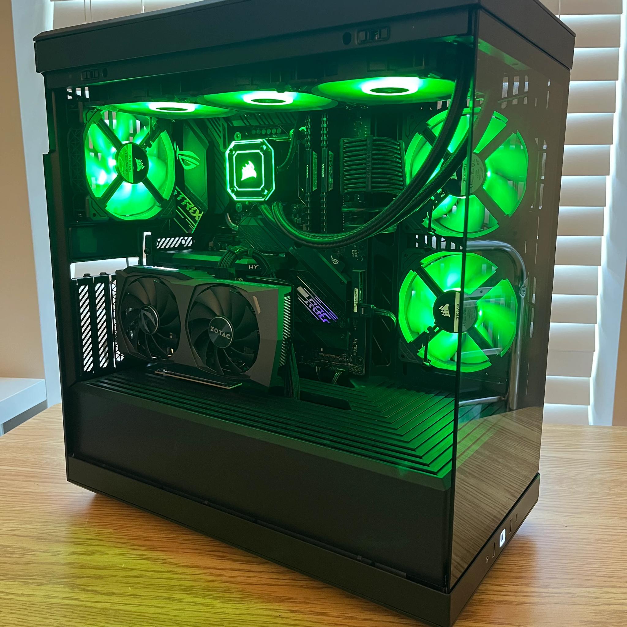 🔥⚫Black RGB Gaming PC | i7-10700K | RTX 3060TI | 32GB DDR4 | Wifi & BT⚫🔥