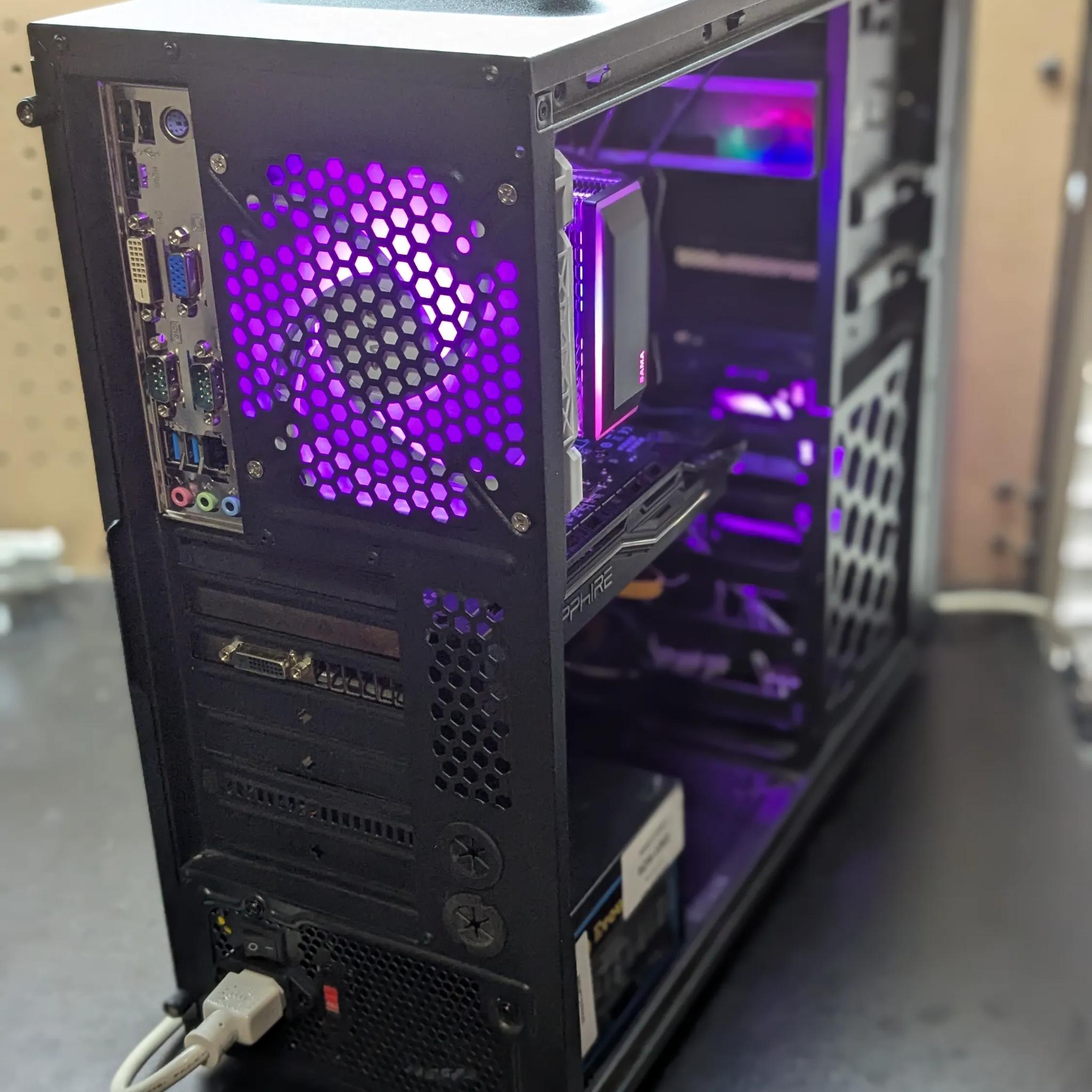 100 FPS Fortnite | 180 Day Warranty | i5-4570 , 16GB RAM, 500GB SSD, RX 470 8GB, RGB, Wifi, Win10