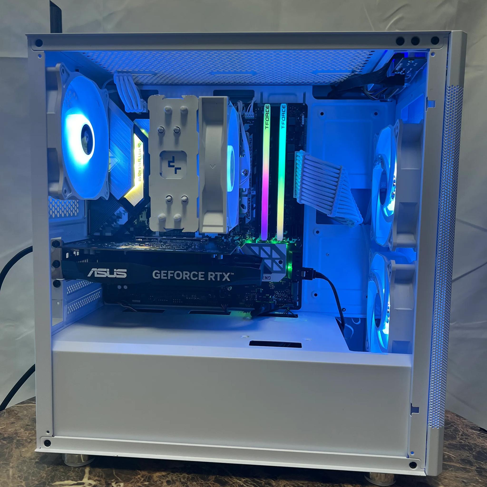 🔵Baby Blue🔵 | RTX 3050 Mid-Range White/Theme PC | Ryzen 5 3400G | 16GB RAM | 1TB SSD | Windows 11