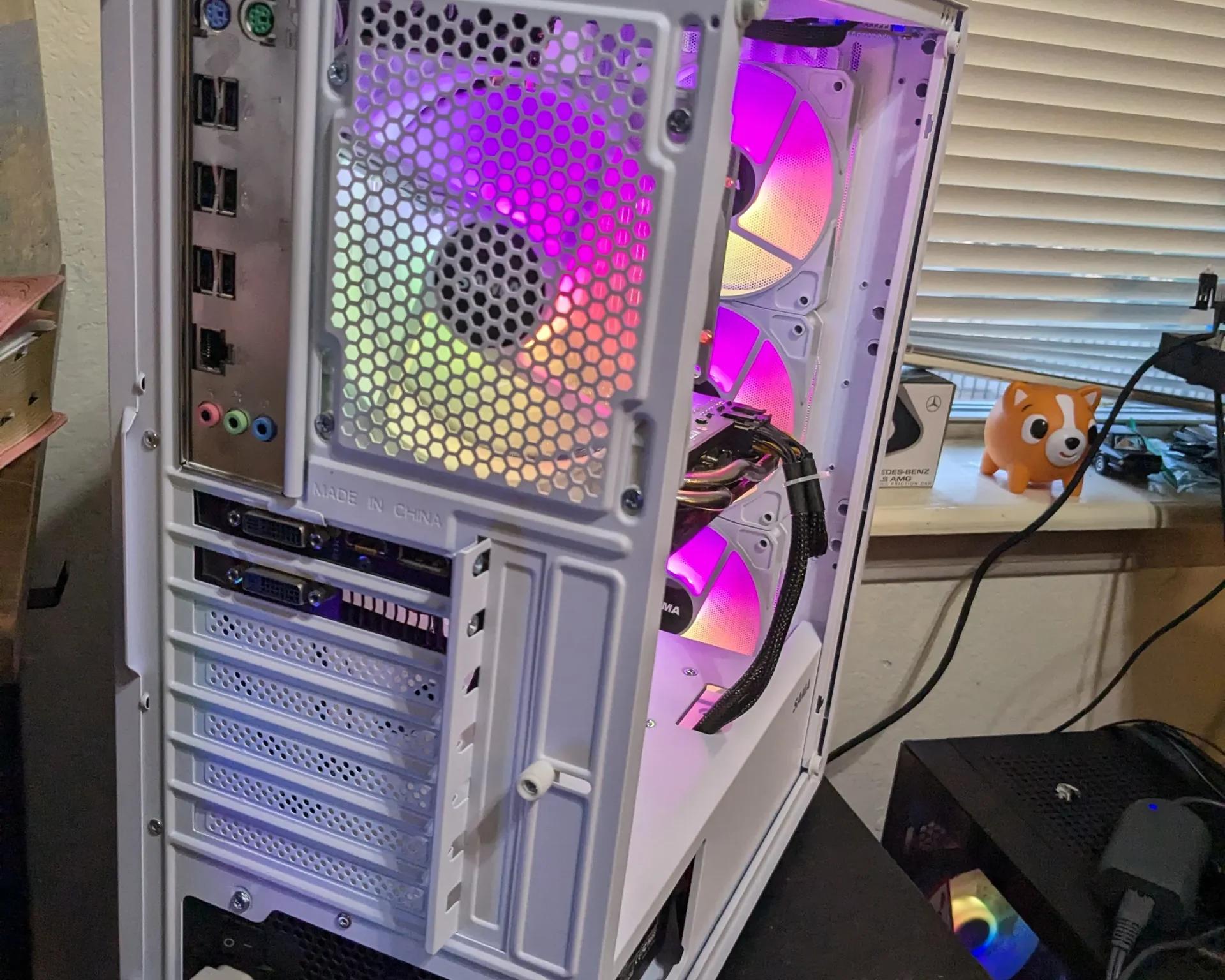 SCRATCH AND DENT Xeon 6 Core, GTX 970 4GB, 16GB RAM, 480GB SSD, WiFi, RGB (No Glass Panel!)