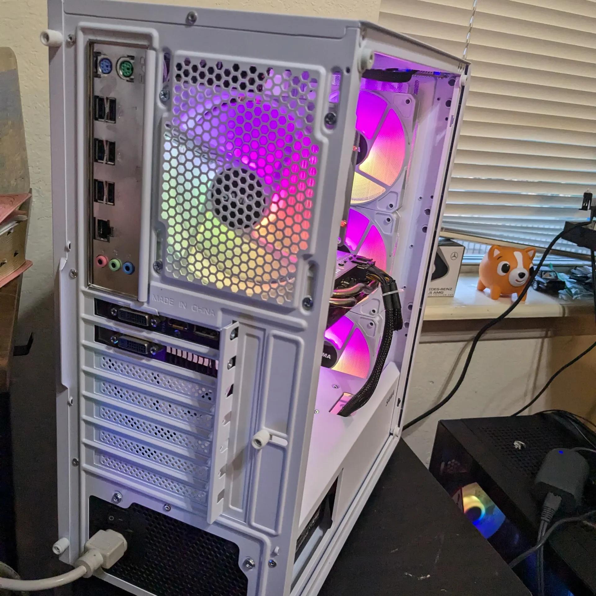 SCRATCH AND DENT Xeon 6 Core, GTX 970 4GB, 16GB RAM, 480GB SSD, WiFi, RGB (No Glass Panel!)