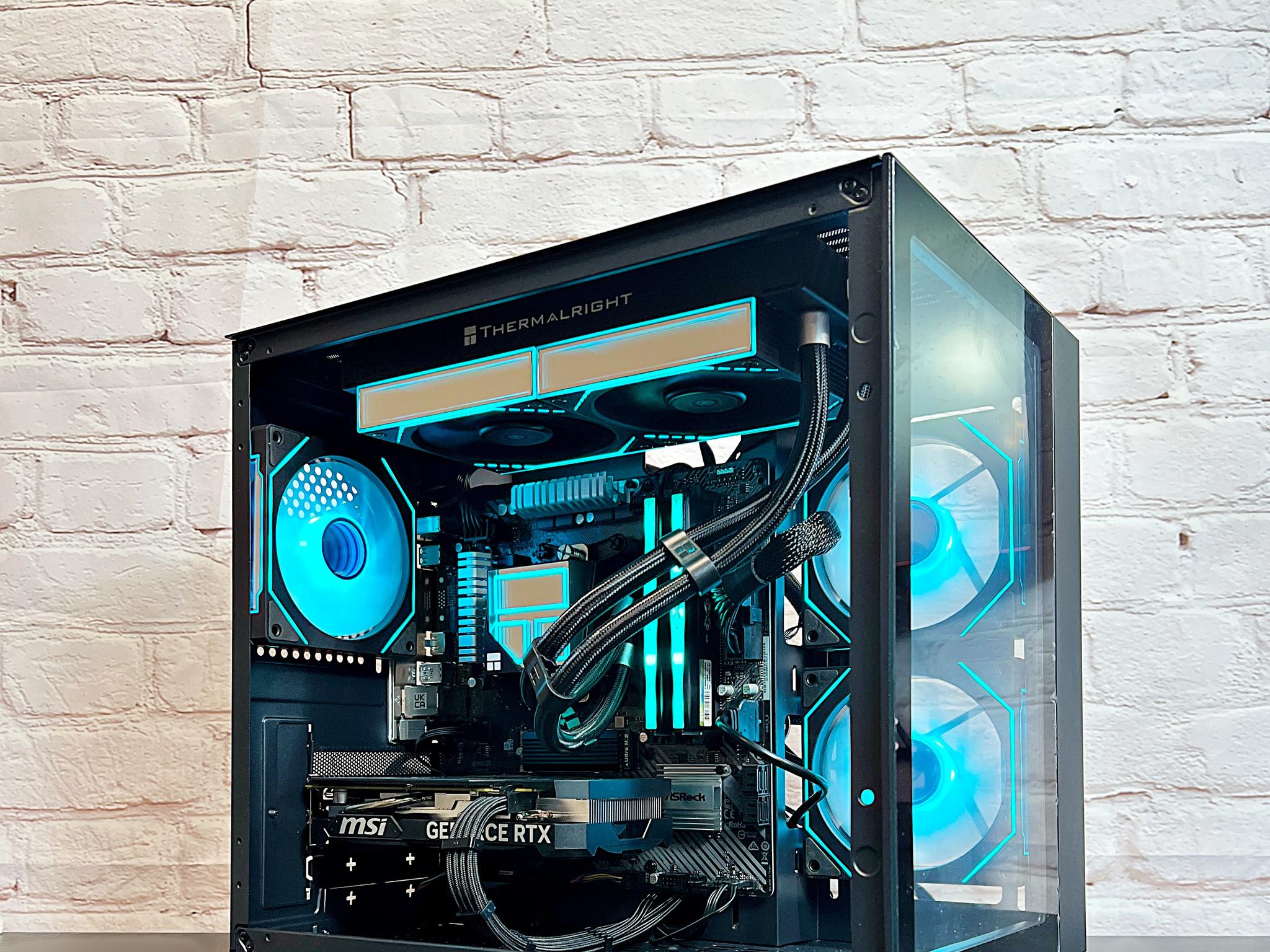 Liquid Cooled RTX 4060 Ryzen 5 5500 16GB RAM 1TB M.2 Gaming PC