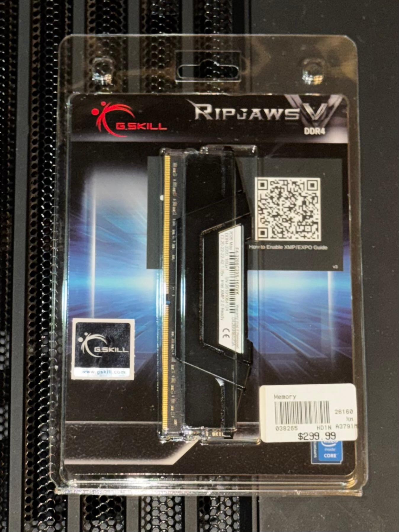 G. SKILL 16GB (16GBx1) (DDR4) Memory (F43200C16S16GVK)