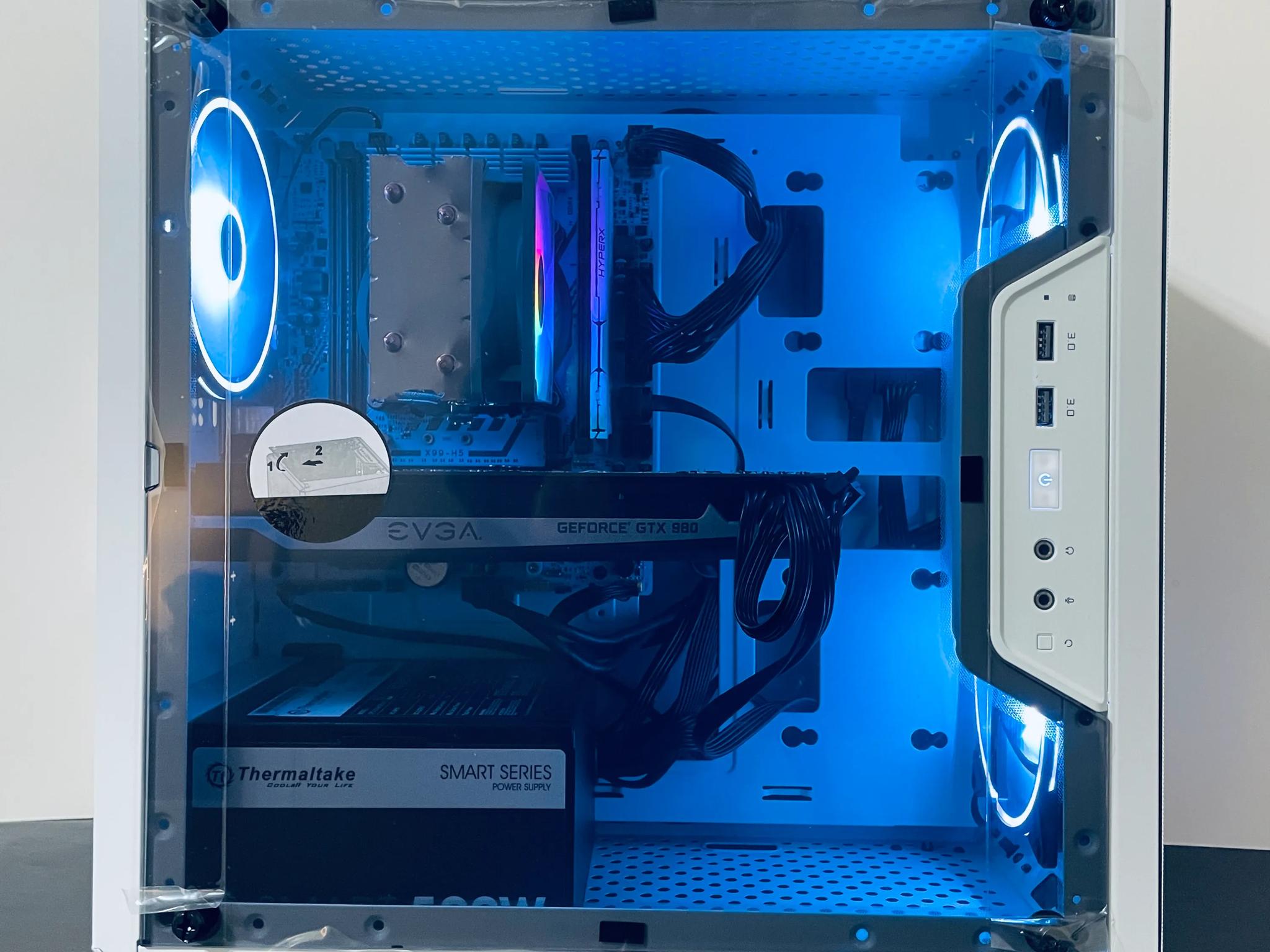 ⚡Budget White Gaming PC - Intel Xeon 10-cores ● 16GB RAM ● 512GB SSD ● Wi-Fi ● Nvidia GTX 980