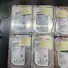 8x SATA 3.5" Hard Drives, 37TB total capacity, tested