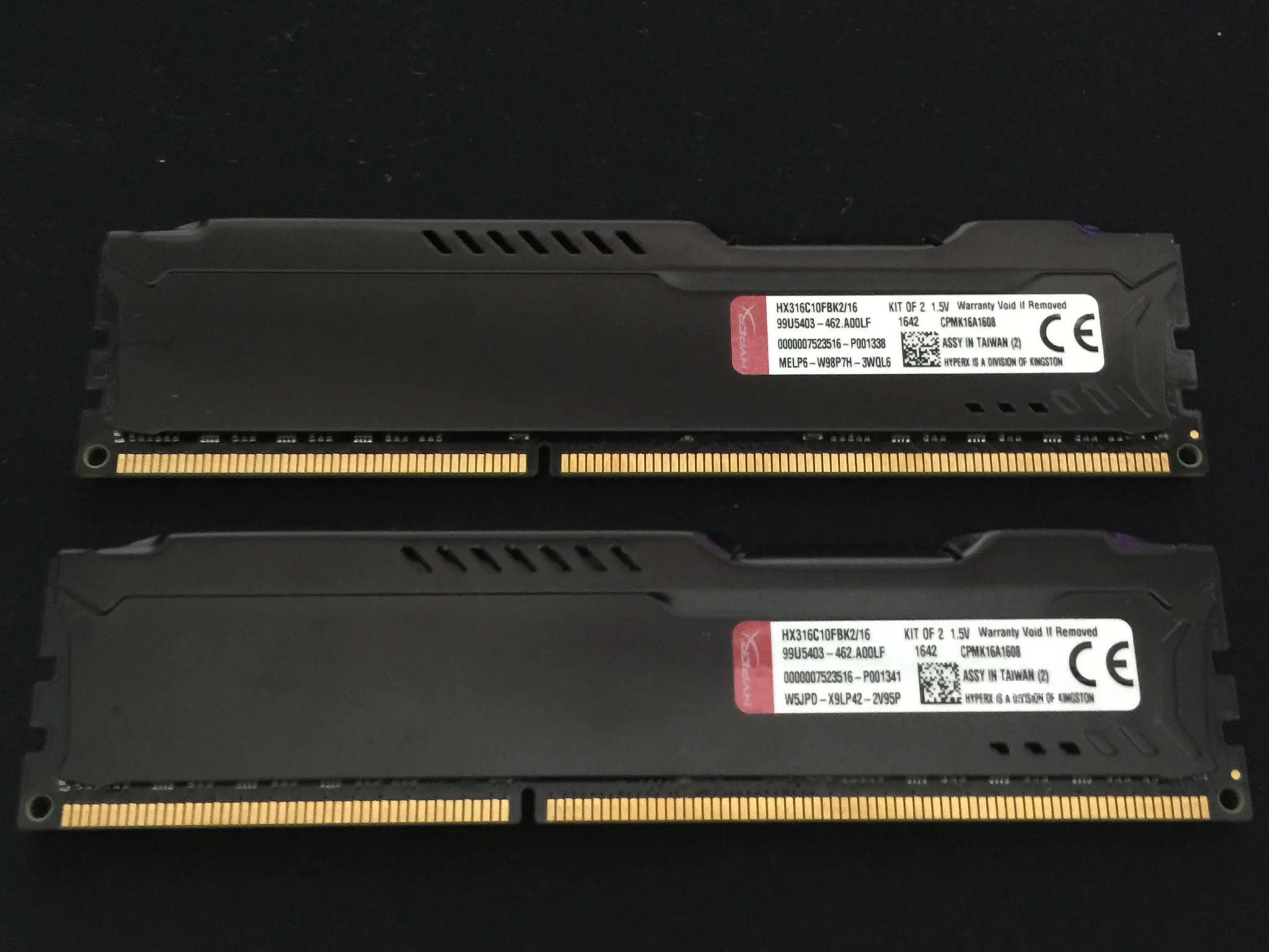 24GB DDR3 Ram Set!  G.Skill RipjawsX 8GB (2x4GB) RAM, and Kingston HyperX 16GB (2x8GB) RAM