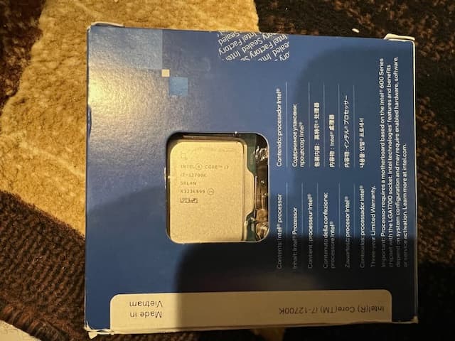 Intel Core i7-12700K Alder Lake 3.6GHz Twelve-Core LGA 1700 Boxed Processor