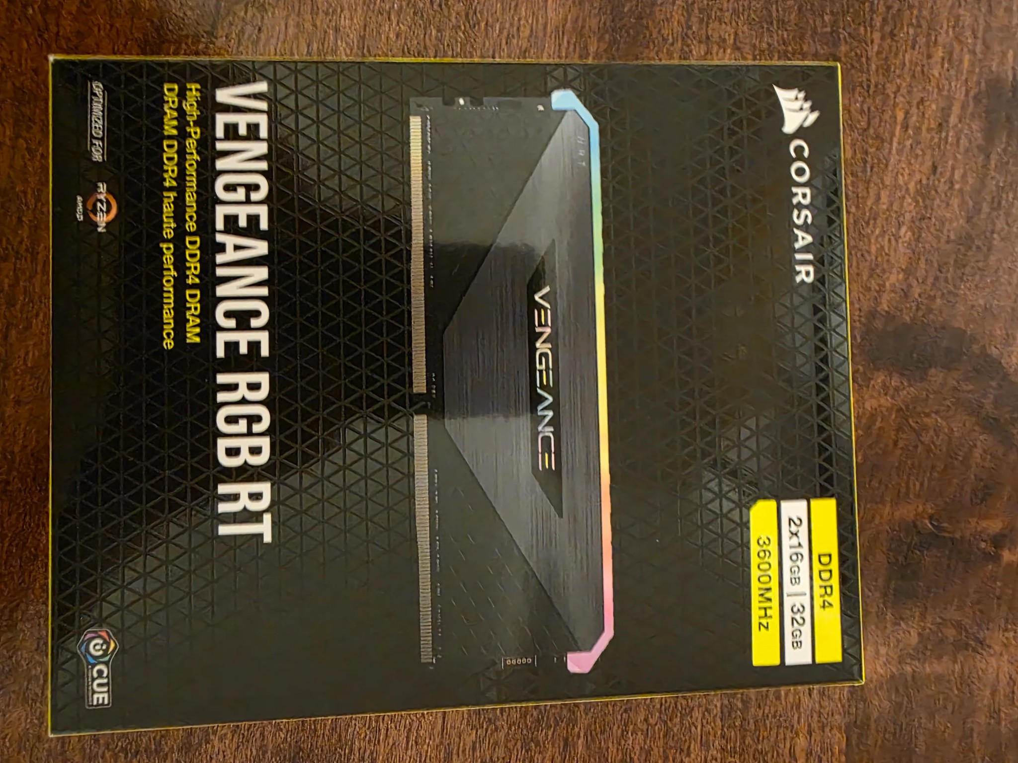 Corsair Vengeance RGB RT 32 GB (2x16) DDR4 3600MHz