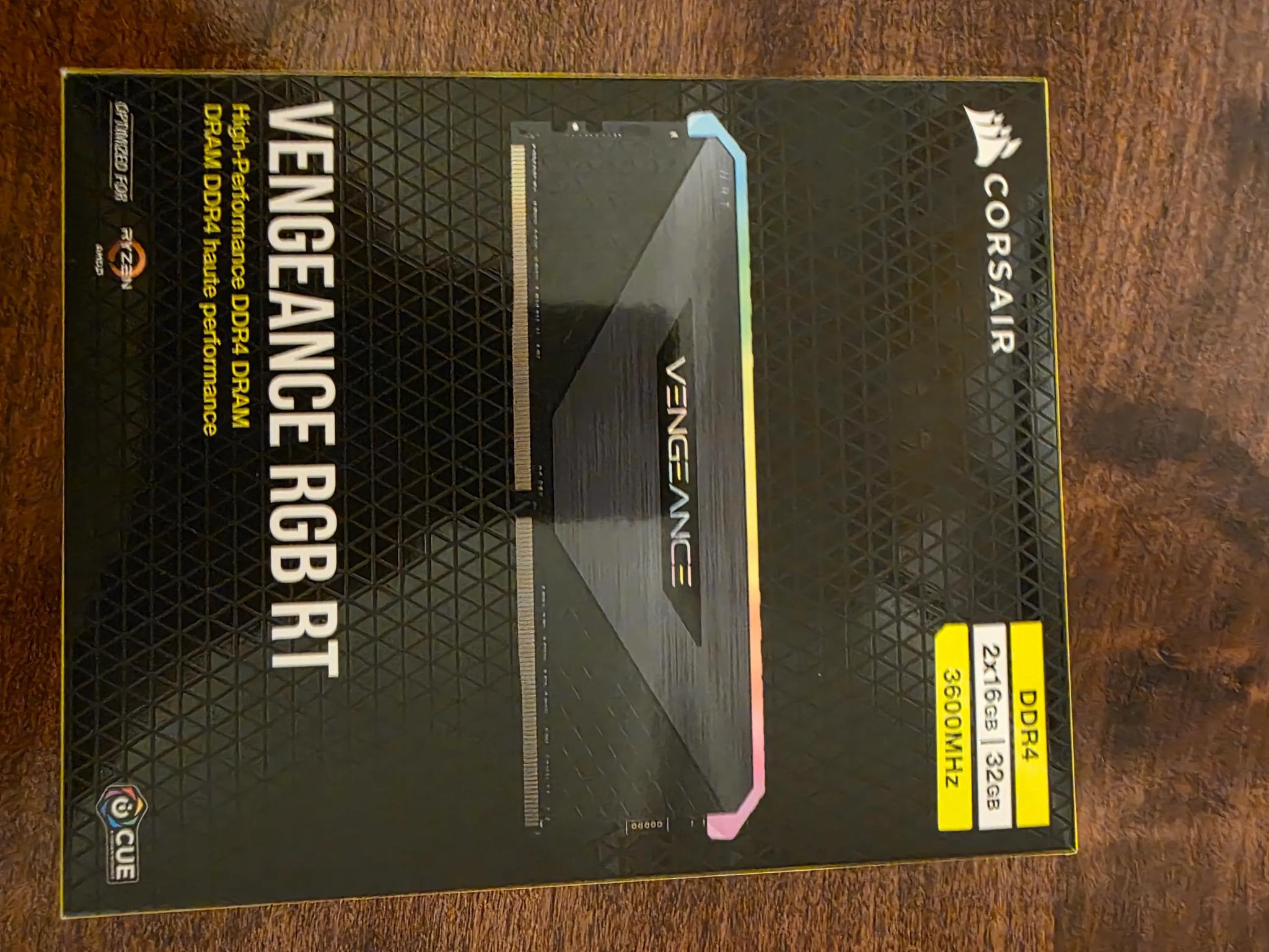 Corsair Vengeance RGB RT 32 GB (2x16) DDR4 3600MHz