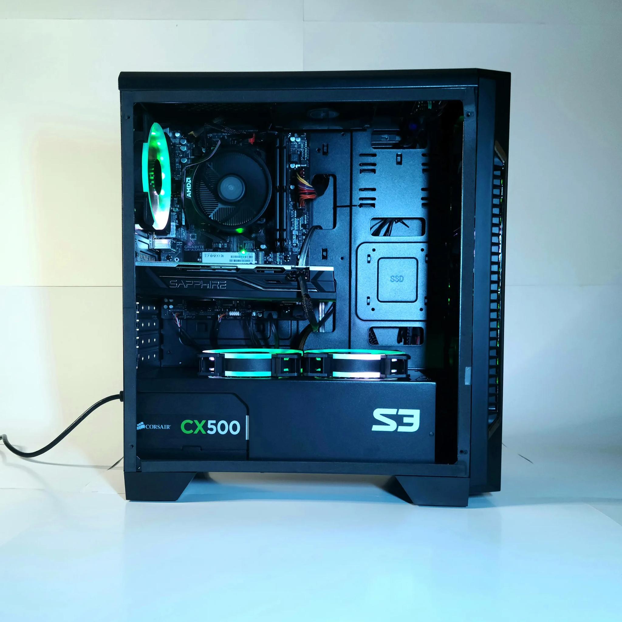 Z90 Gaming PC Radeon Custom Windows 11 1000GB AMD Desktop RGB controlled!