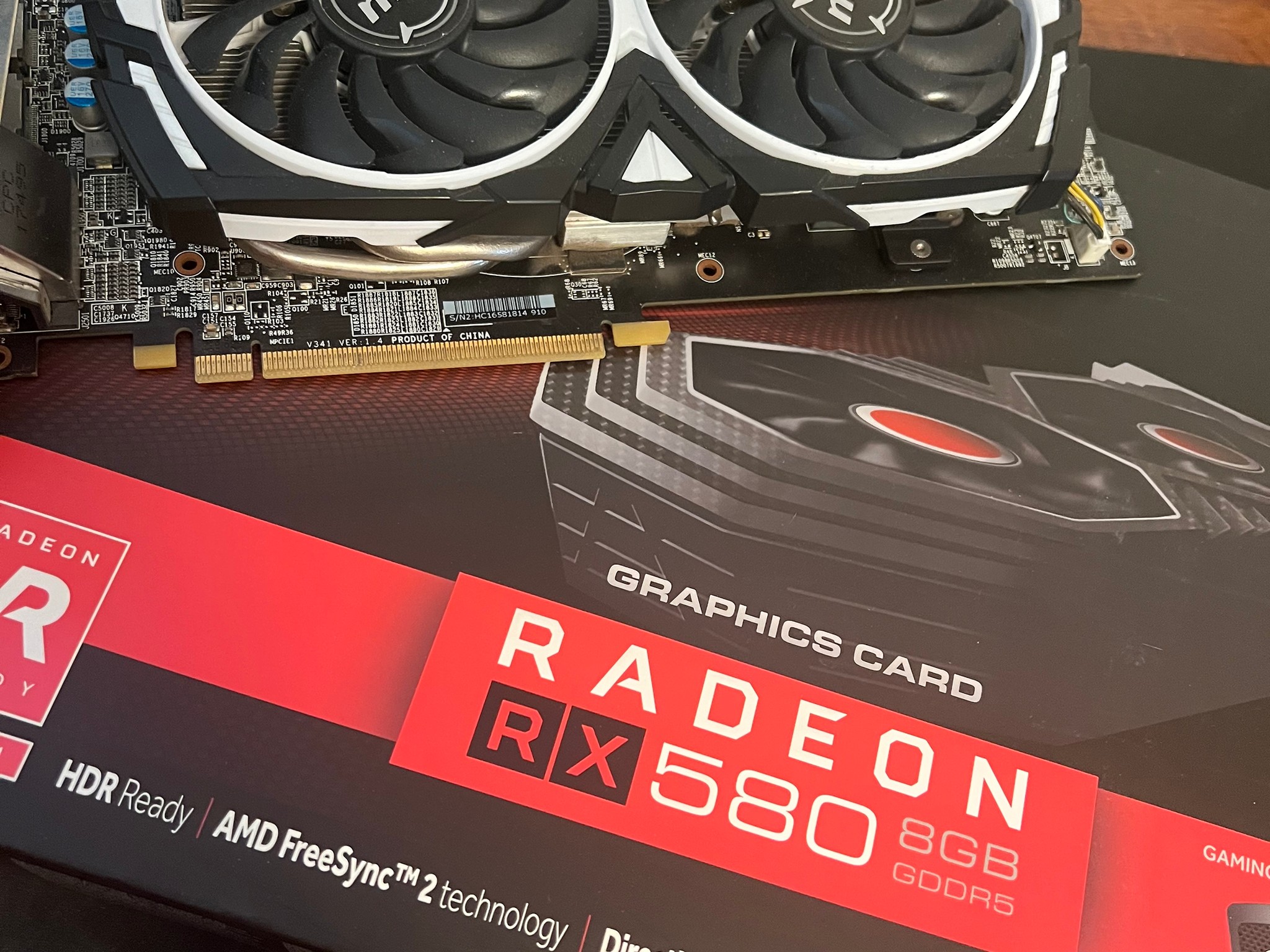 (2PACK) XFX RX 580 8GB + MSI RX 580 4GB AMD RADEON GAMING GRAPHICS CARD