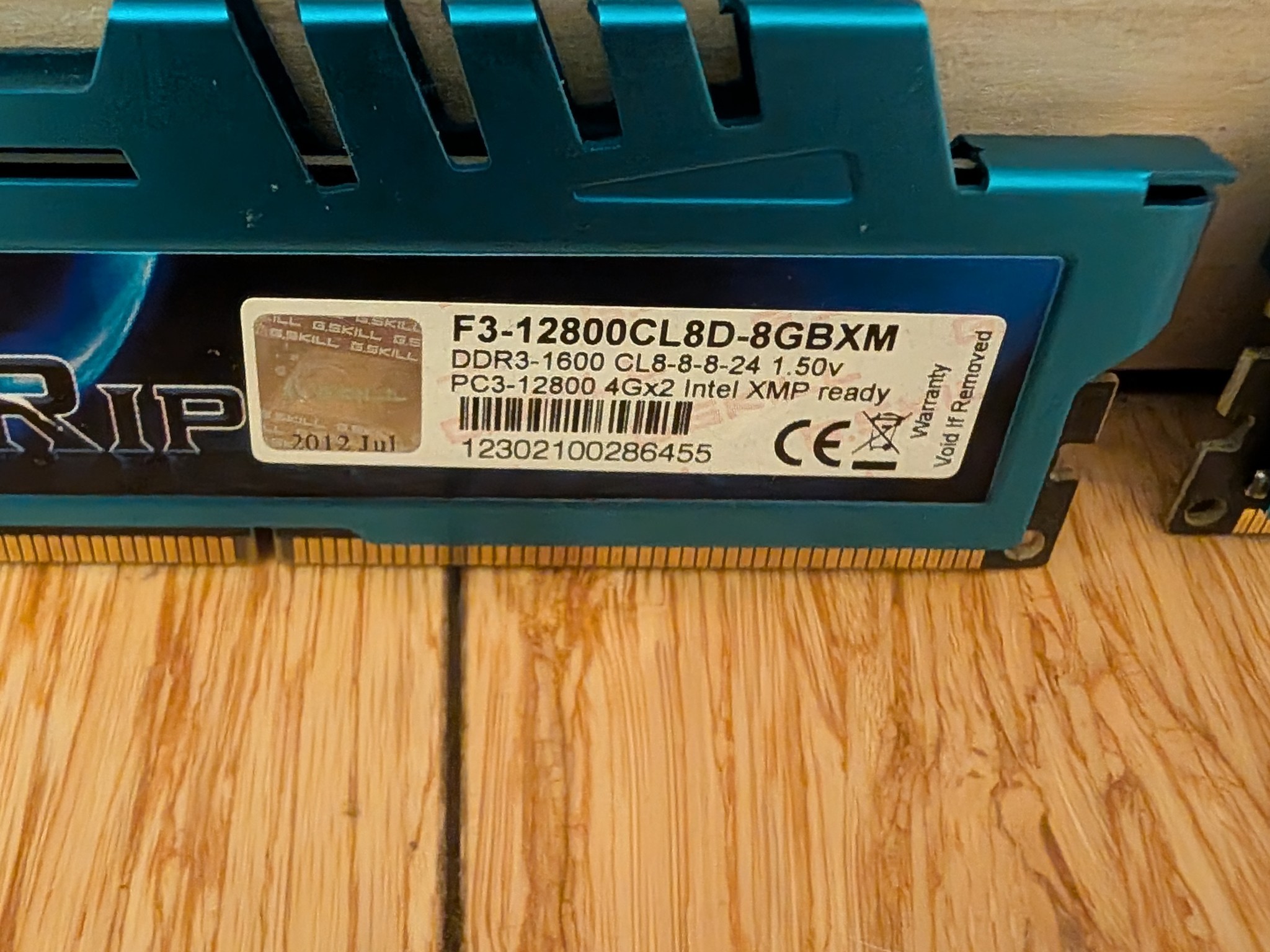 16GB G.SKILL DDR3 1600 (4x4GB)