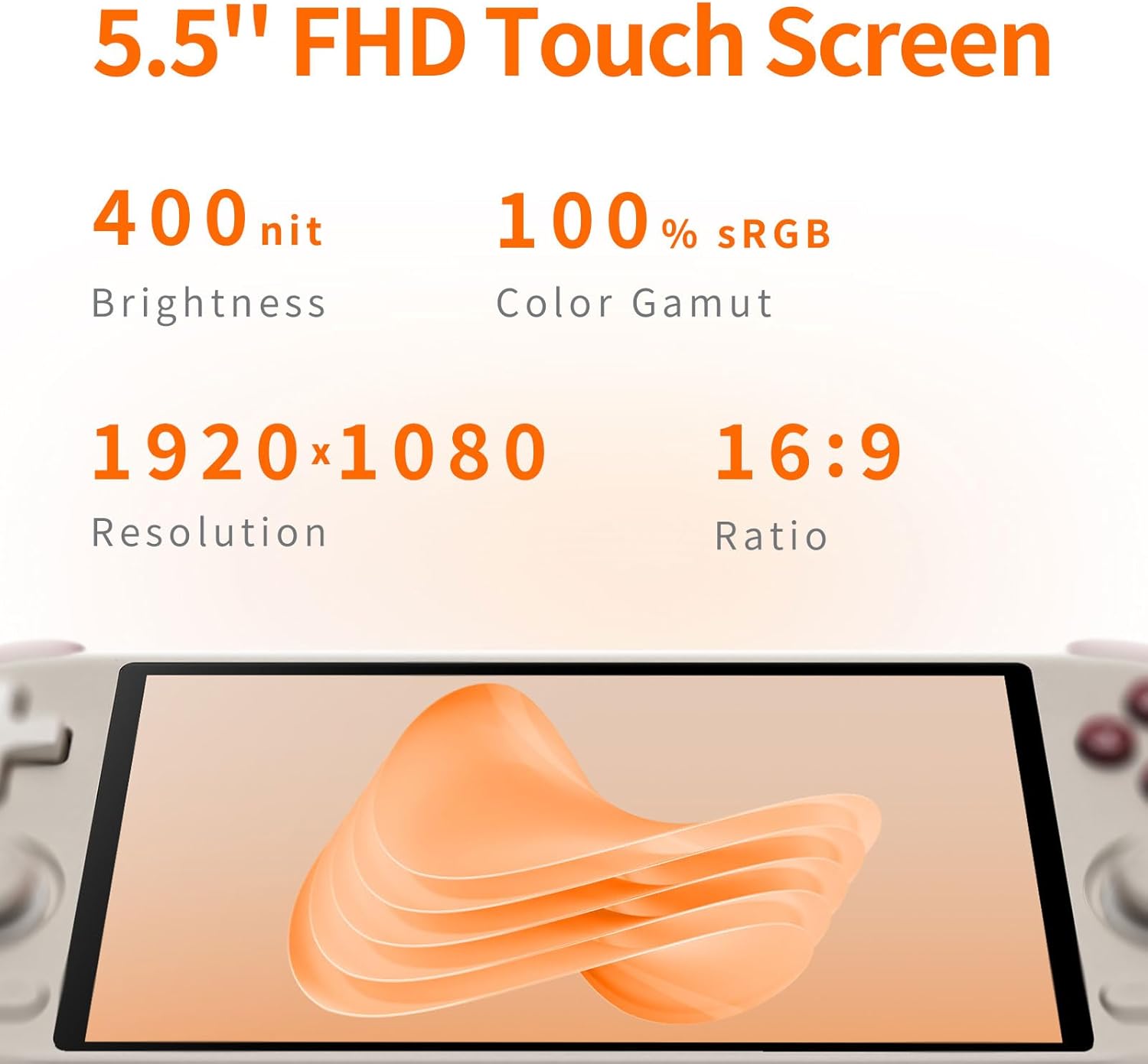 Mangmi Air X Game Console,5.5 Inch IPS LCD Android 14 System and 5000mAh Battery Video Games Console