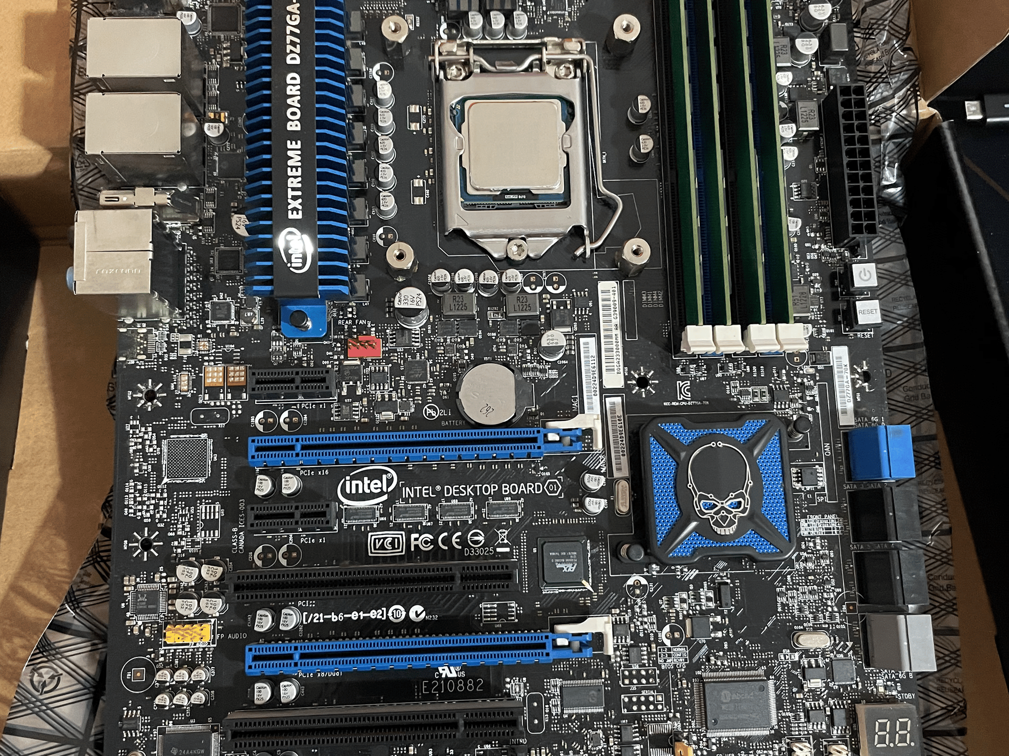 3770K/16GbRAM+Intel DZ77GA-70K Extreme