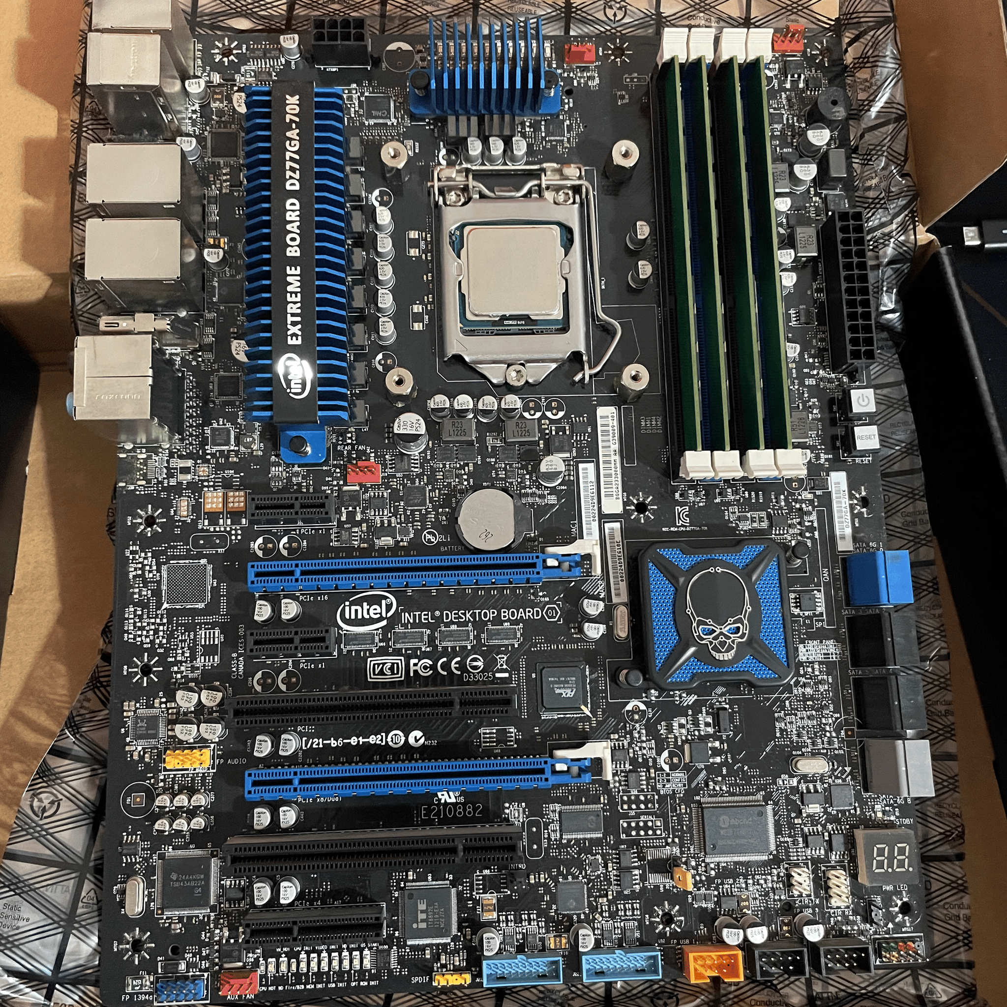 3770K/16GbRAM+Intel DZ77GA-70K Extreme