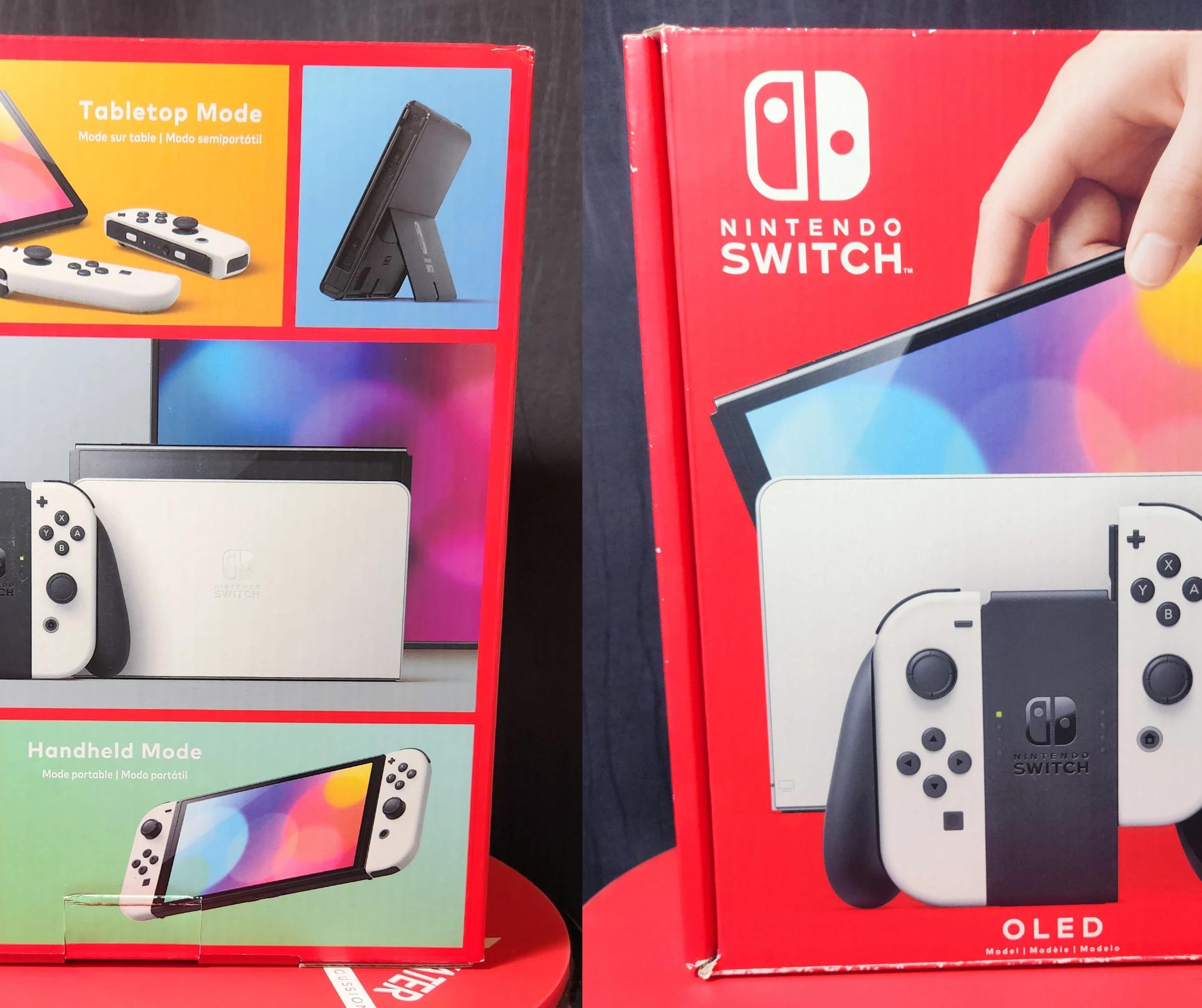 Nintendo Switch OLED White With Full Console Case and Grip