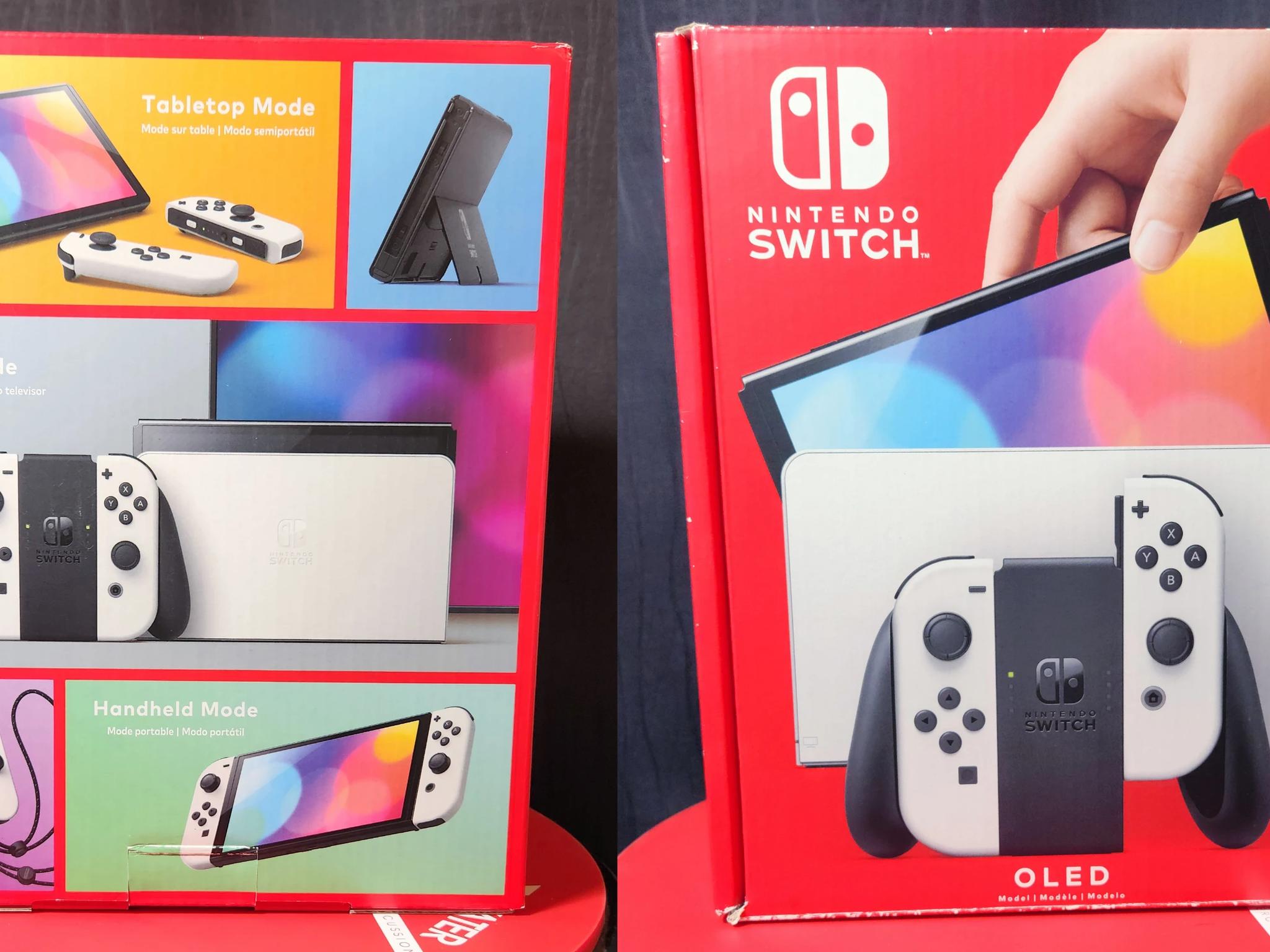 Nintendo Switch OLED White With Full Console Case and Grip