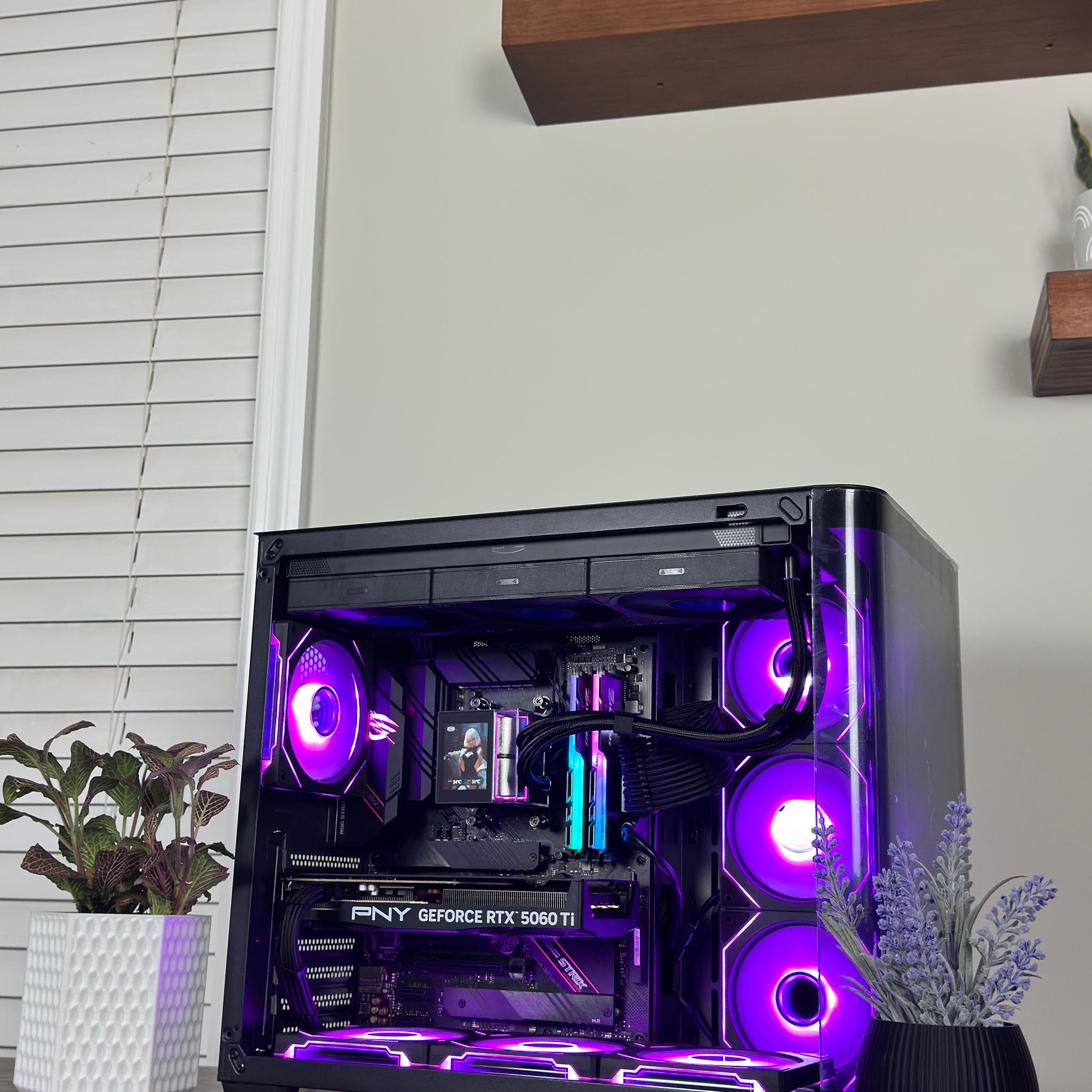 Ryzen 7 5800X | RTX 5060 Ti Gaming PC | 32 GB RAM | Smooth 1440p |  RGB + LCD AIO