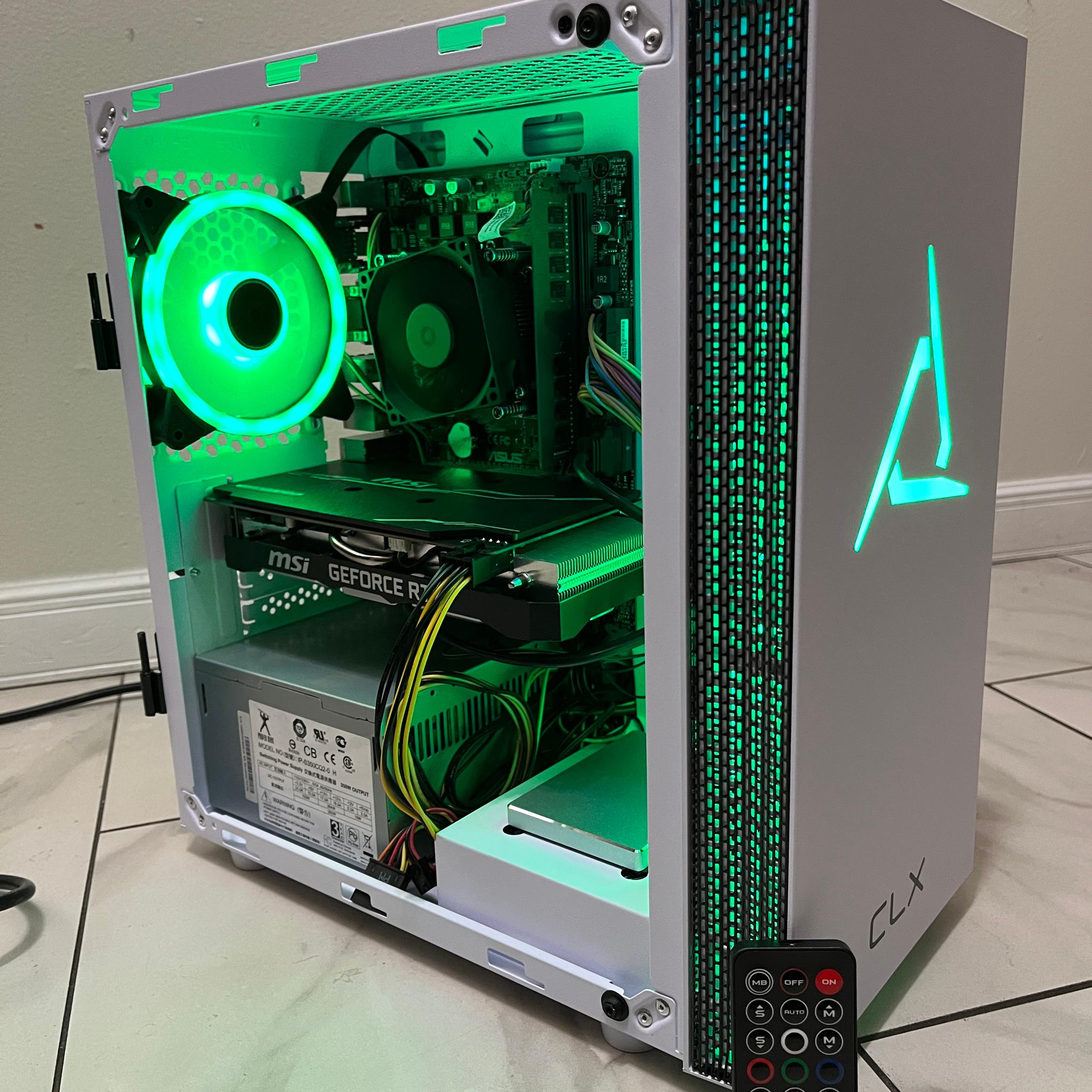 NVIDIA RTX 2060 SUPER, Intel i7-6700, 16GB RAM, 2.1TB Storage - Gaming PC w/Wi-Fi, BT & RGB Remote
