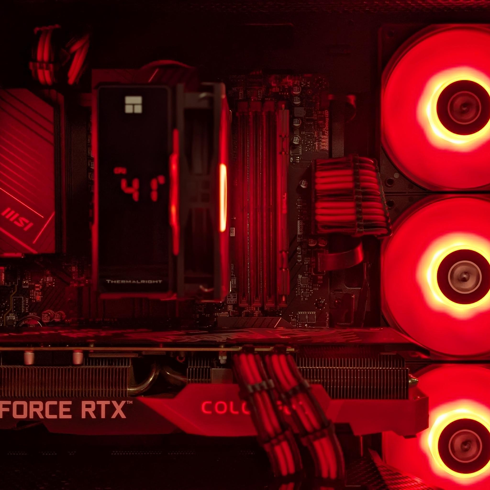 Crimson Apex | RTX 3070 | Ryzen 5 7500F | Red & Black Gaming PC