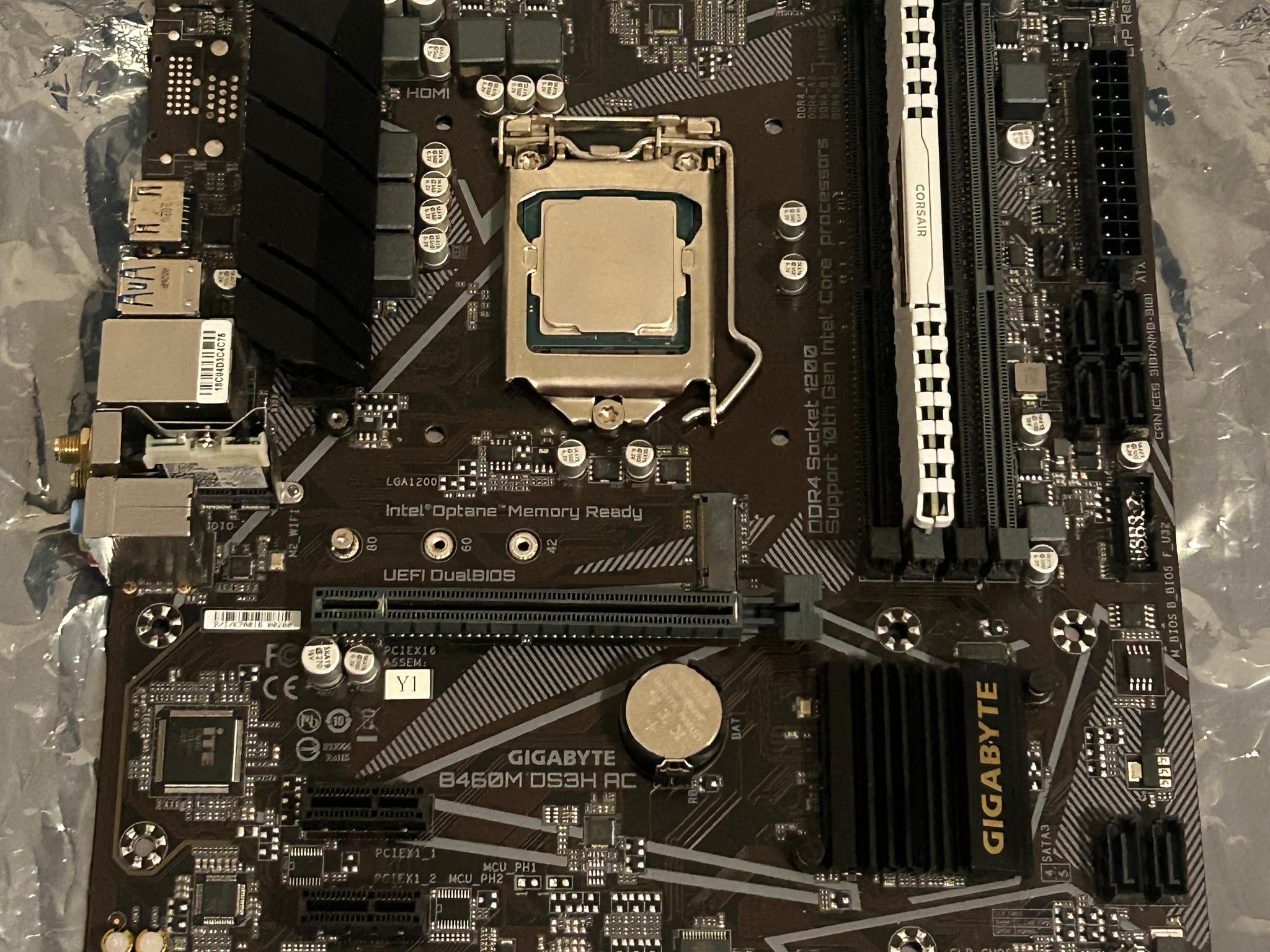 Mother cpu and ram combo