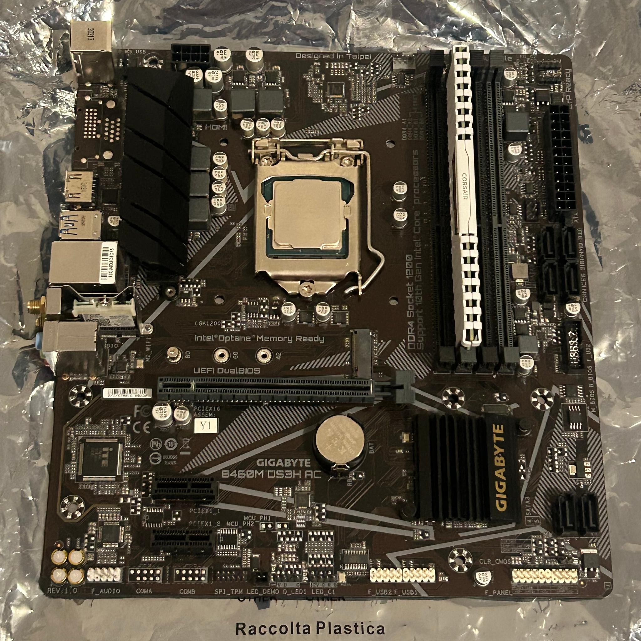 Mother cpu and ram combo