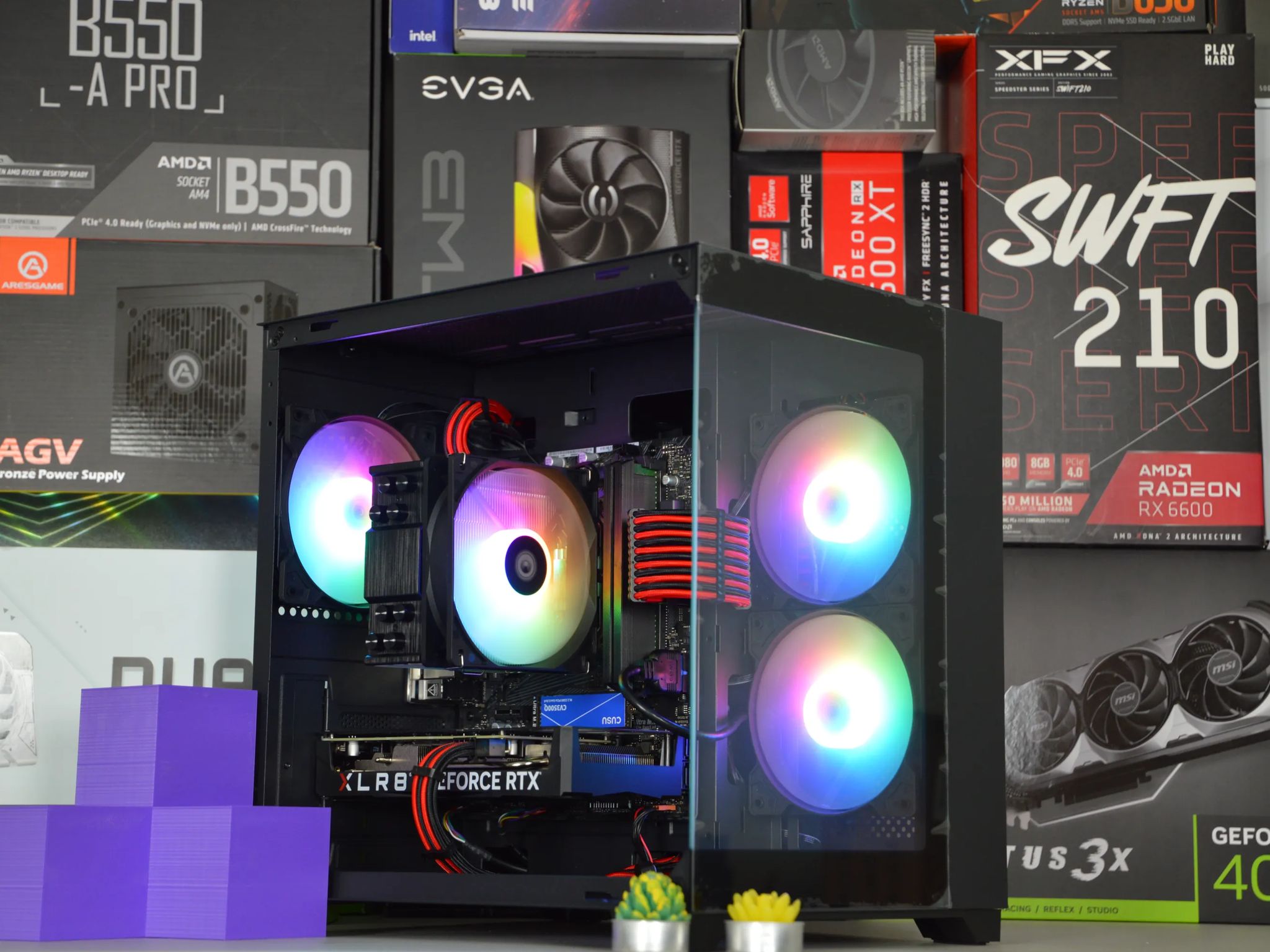 🌋🌋| RTX 4060 8GB | RYZEN 5 5500 | 16GB DDR4 RAM | 1TB NVME SSD | Volcanic Obsidian |