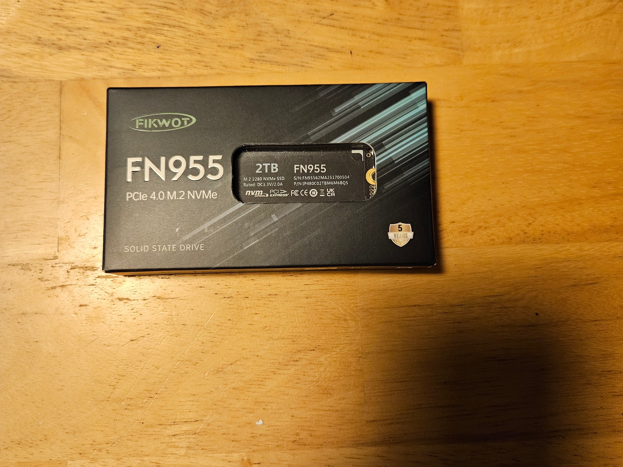 Fikwot FN 955 2TB NVME SSD with Free NVME Enclosure