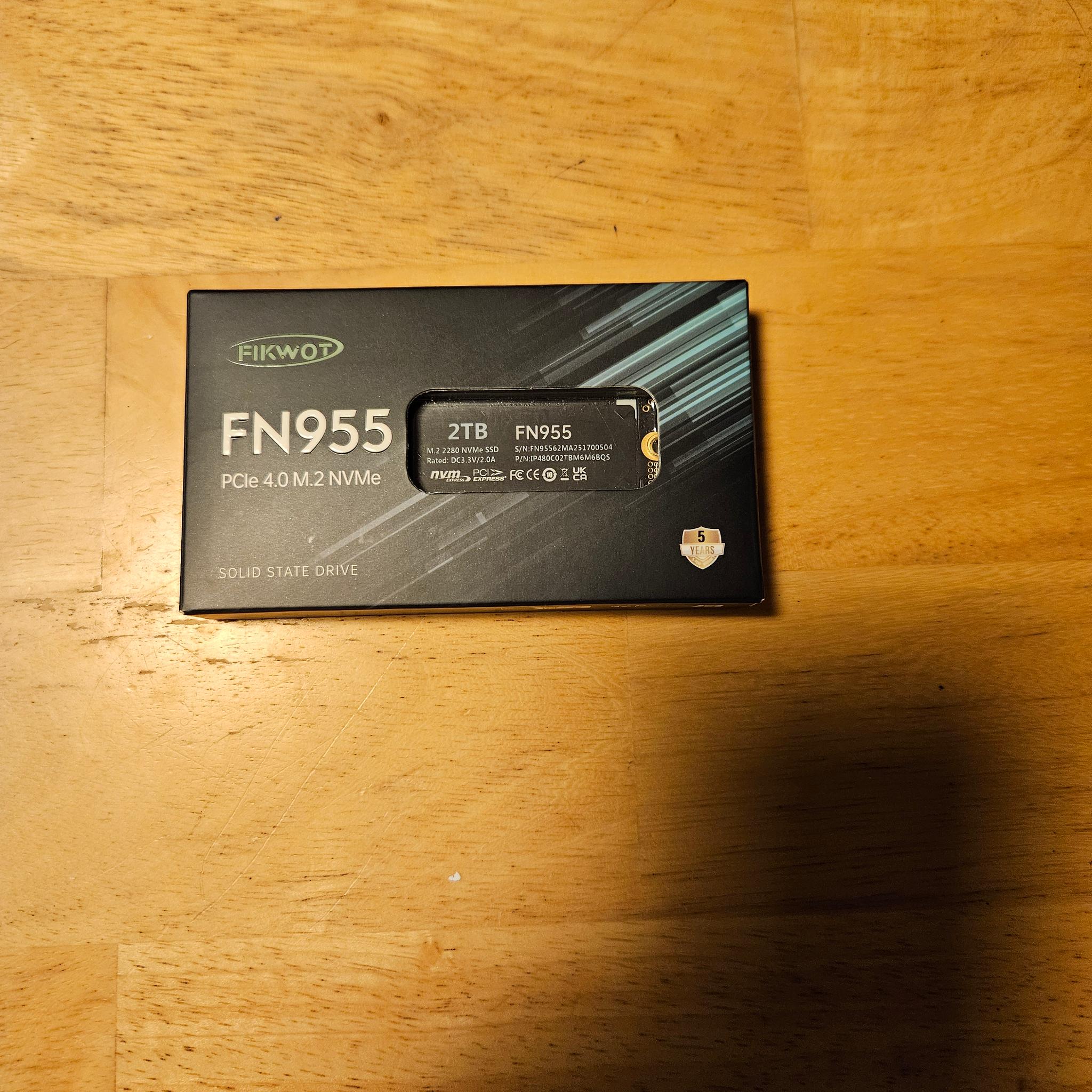 Fikwot FN 955 2TB NVME SSD with Free NVME Enclosure