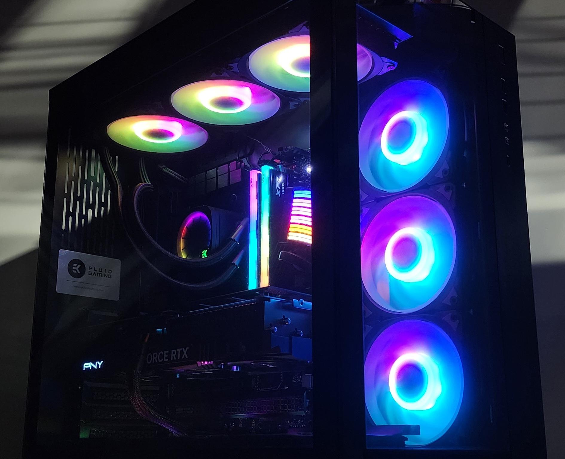 Gaming PC Ryzen 9 9950X3D 32GB RAM 2TB SSD RTX 4070 Ti SUPER 16GB Win11 Computer