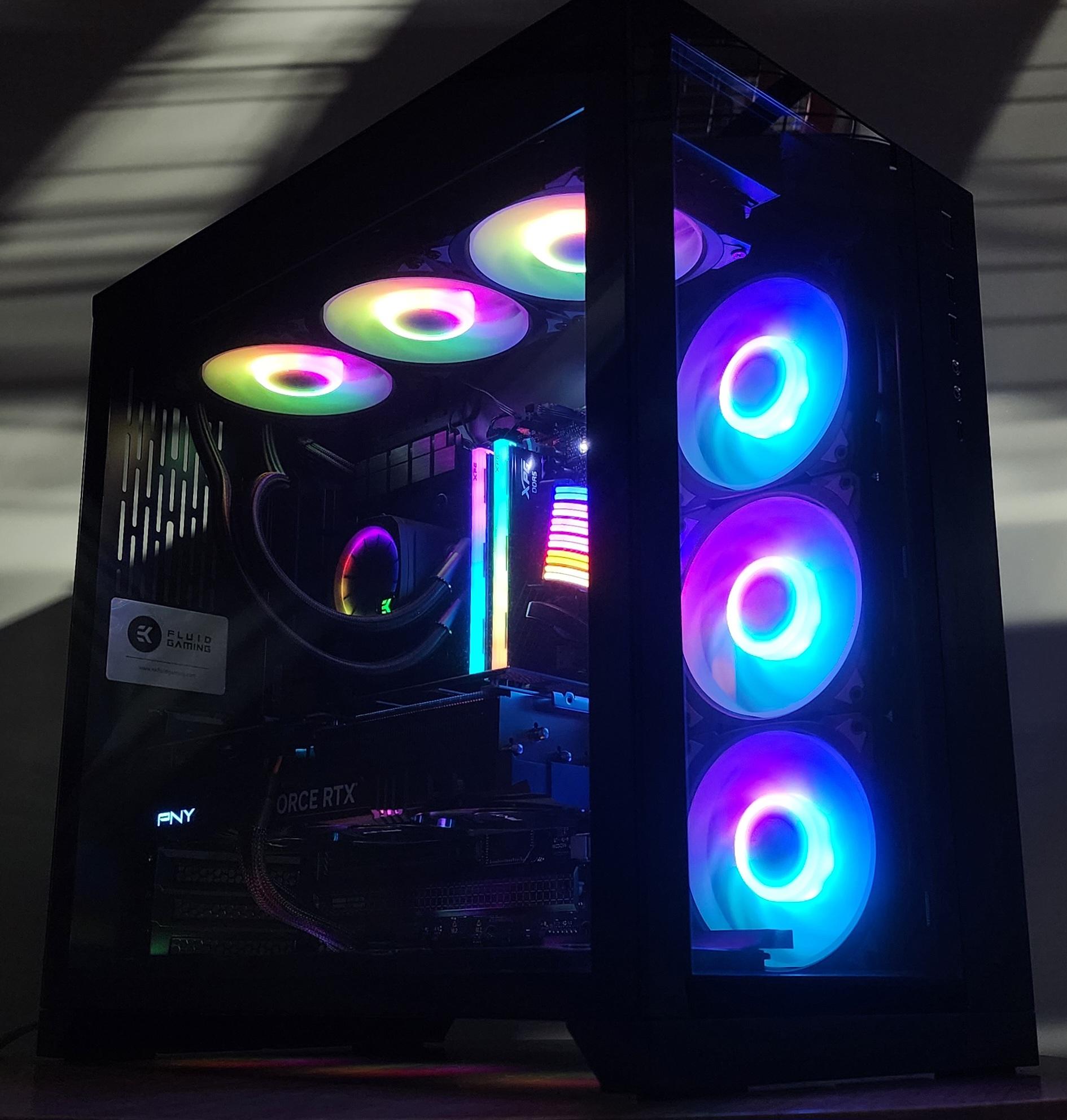 Gaming PC Ryzen 9 9950X3D 32GB RAM 2TB SSD RTX 4070 Ti SUPER 16GB Win11 Computer