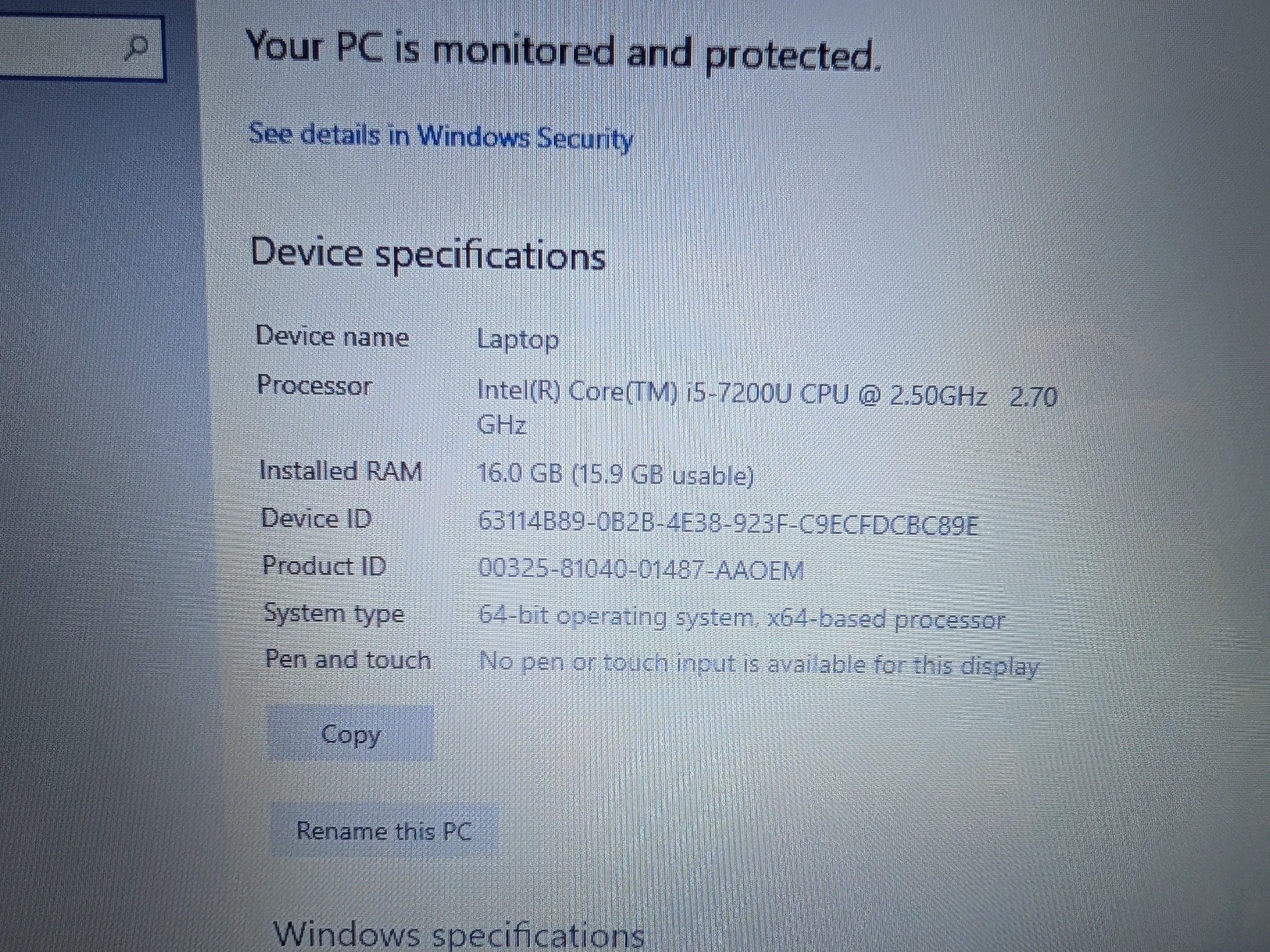 Dell Inspiron 15 3567 Intel 7th Gen i5 2.5 GHz 16GB RAM 512GB SSD Windows 10 Home
