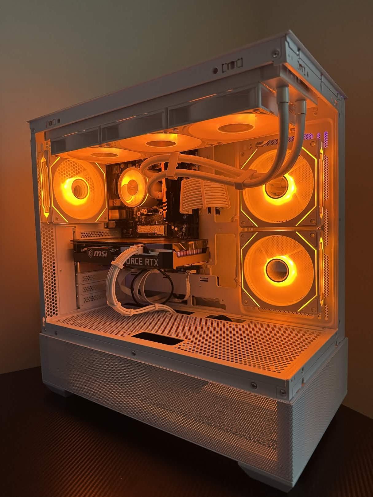 ❄️ White Aesthetic Gaming PC – RTX 3060 Ti | Ryzen 5 3600 | 16GB RAM | 1TB SSD