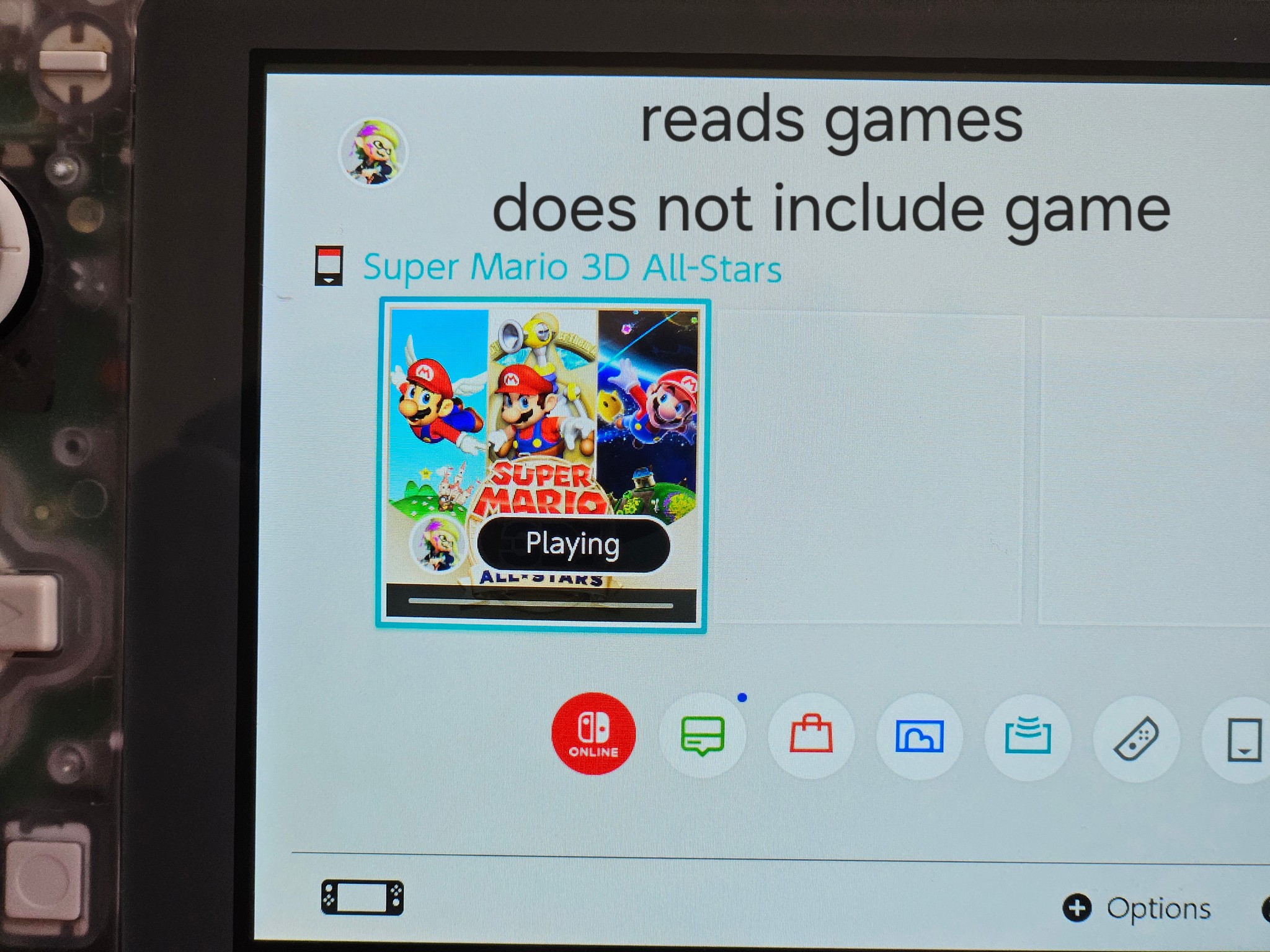 Clear Shell Nintendo Switch Lite
