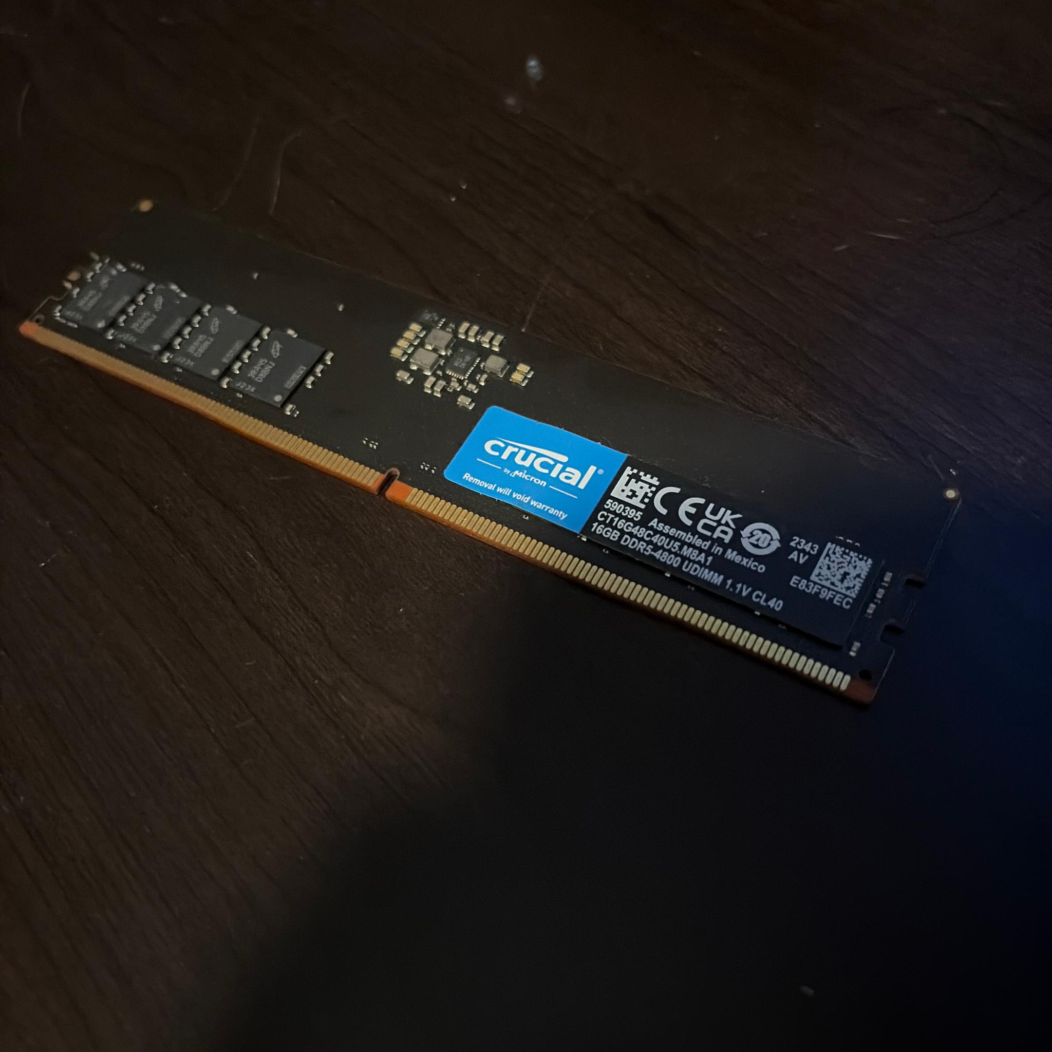 Crucial 16GB DDR5-4800 (1x16GB)