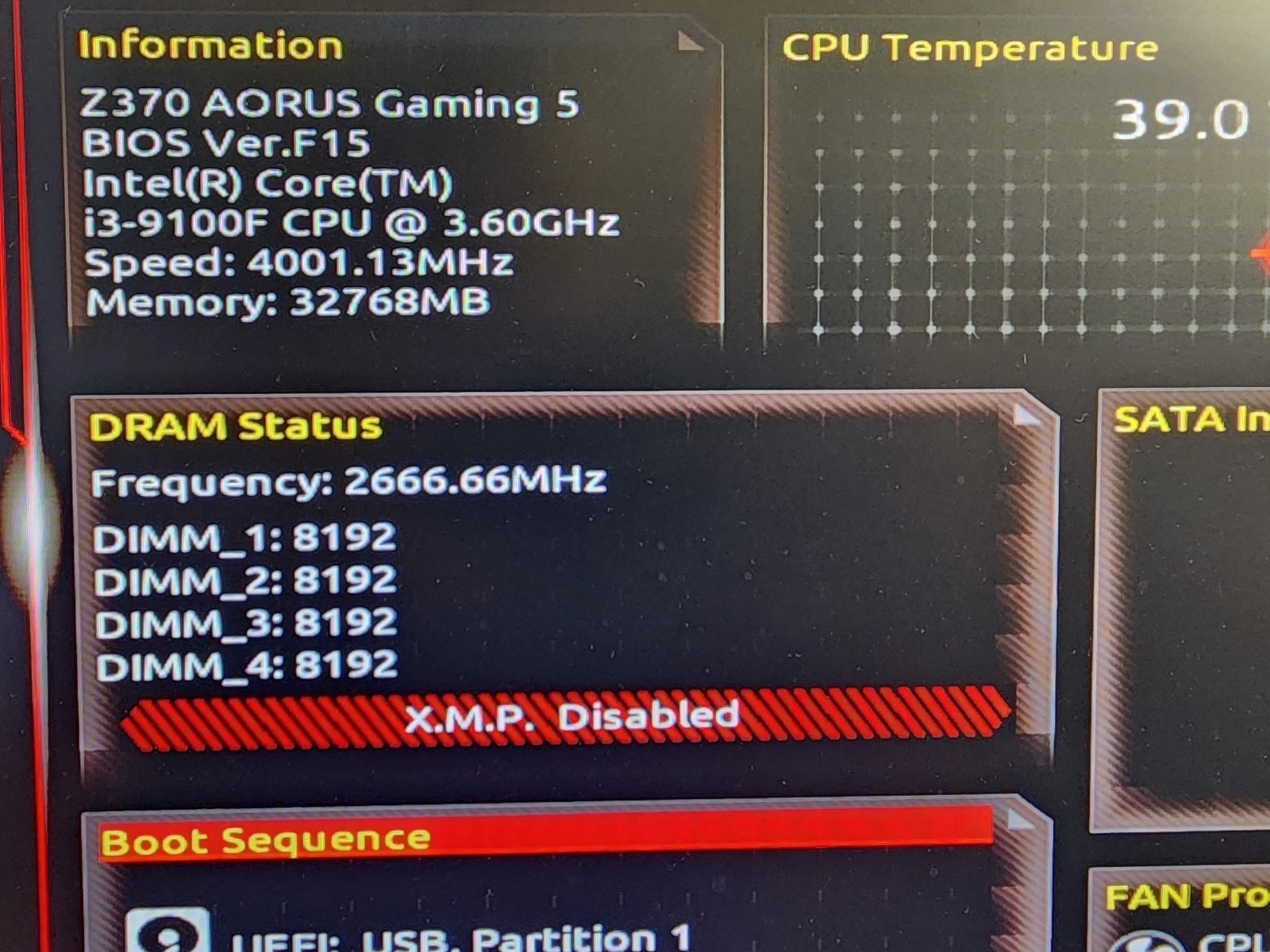 UPDATED BIOS GIGABYTE Z370 AORUS Gaming 5 WIFI DDR4 LGA 1151 ATX MOTHERBOARD