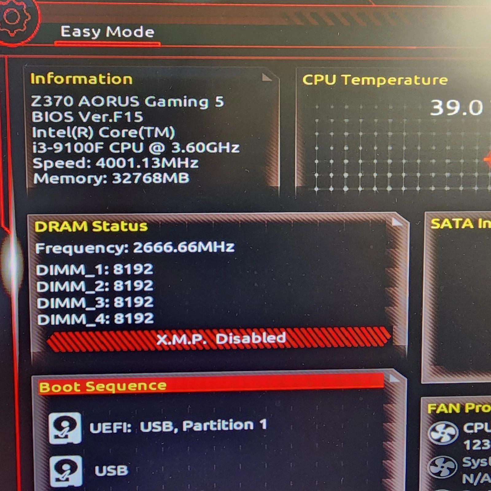 UPDATED BIOS GIGABYTE Z370 AORUS Gaming 5 WIFI DDR4 LGA 1151 ATX MOTHERBOARD