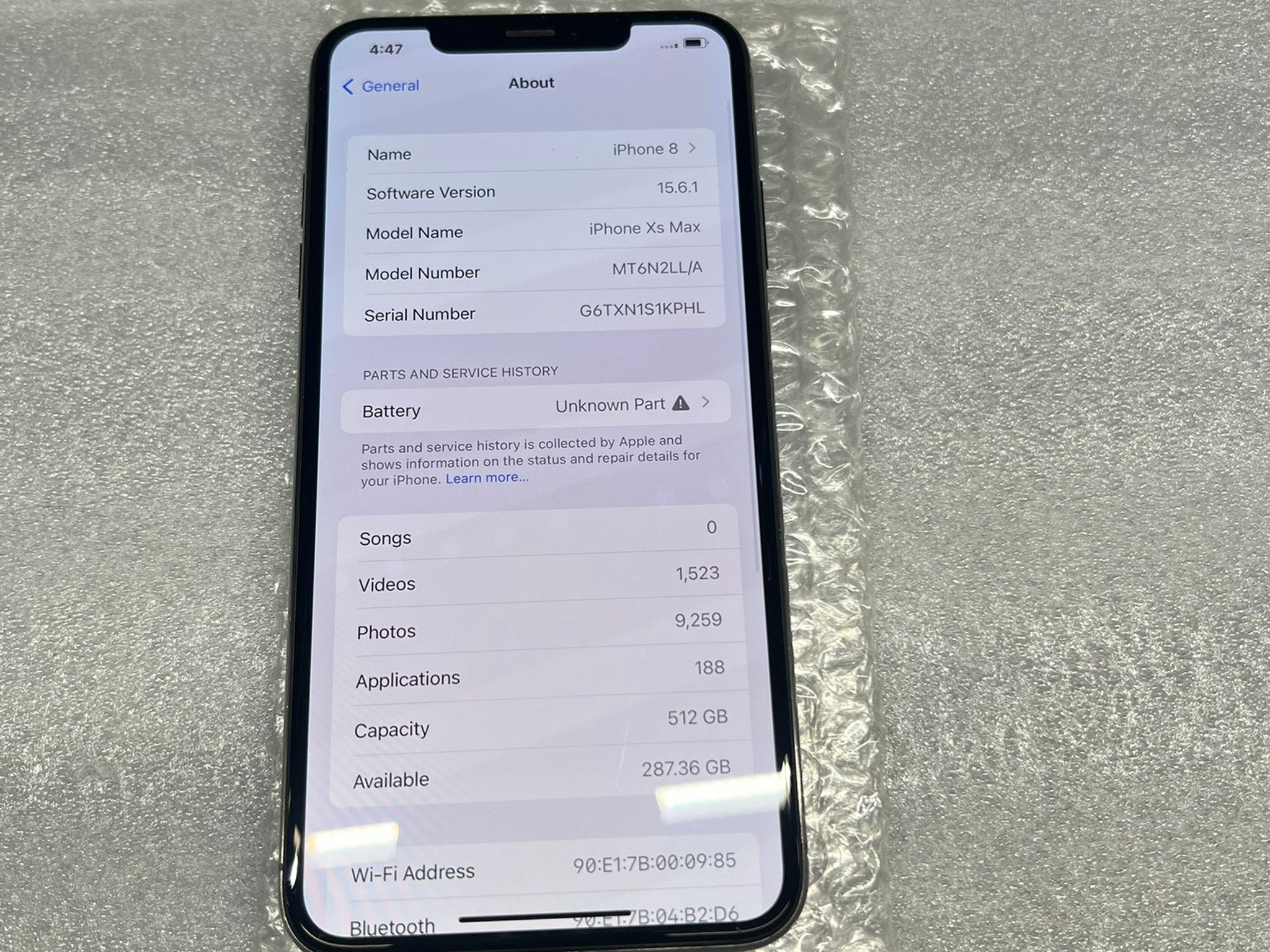 Apple iPhone XS Max – Unlocked – 512 GB – Space Gray
