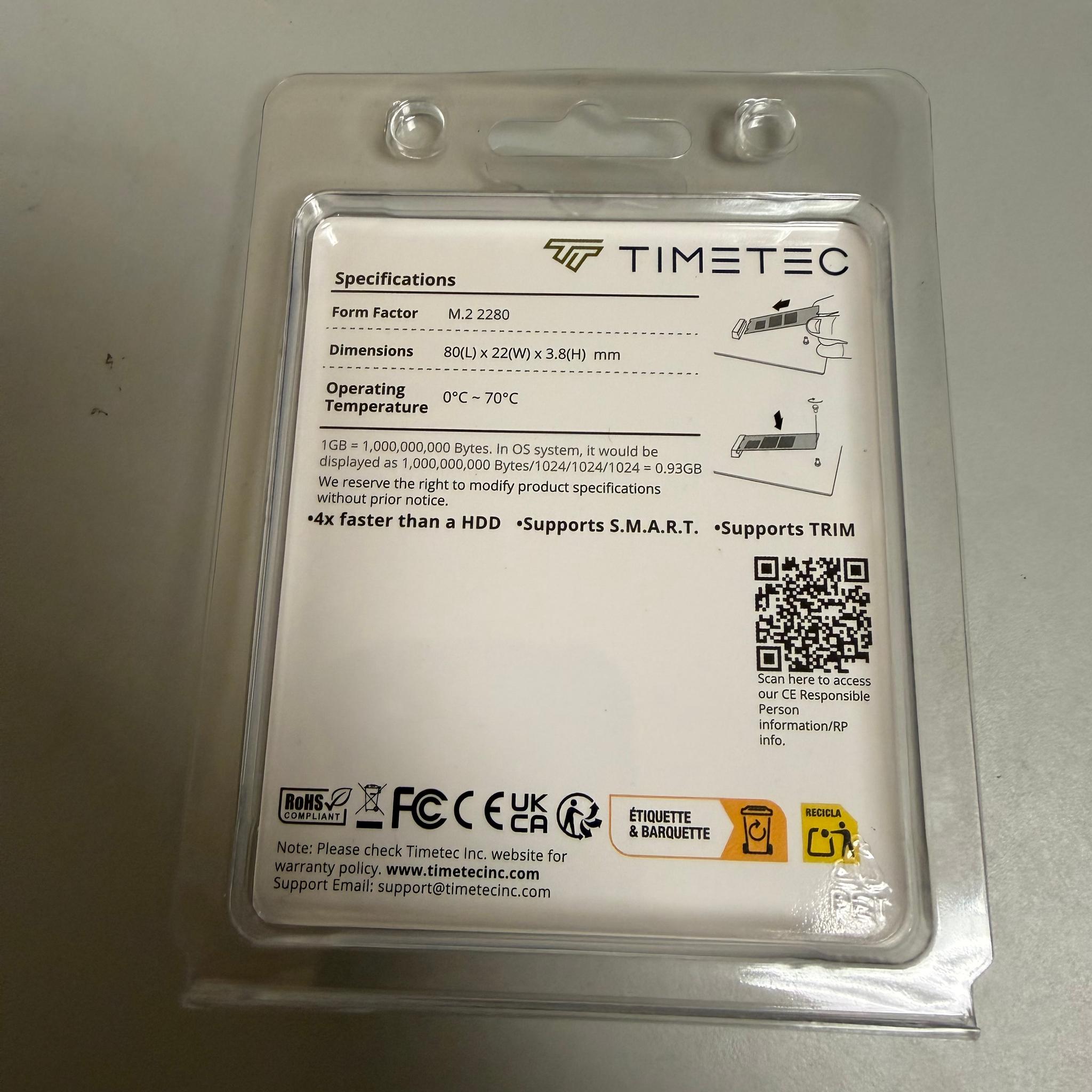 Timetec 512GB NVMe
