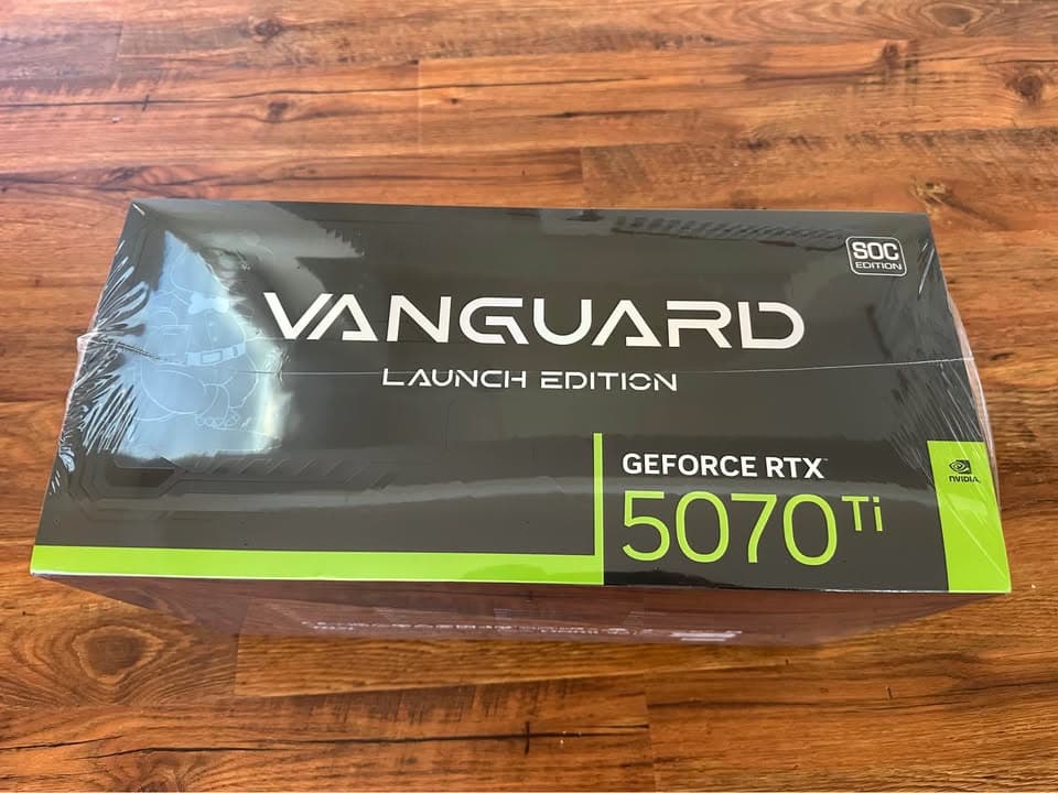MSI GeForce RTX 5070 Ti 16G VANGUARD SOC LAUNCH EDITION w/ limited edition Lucky figure