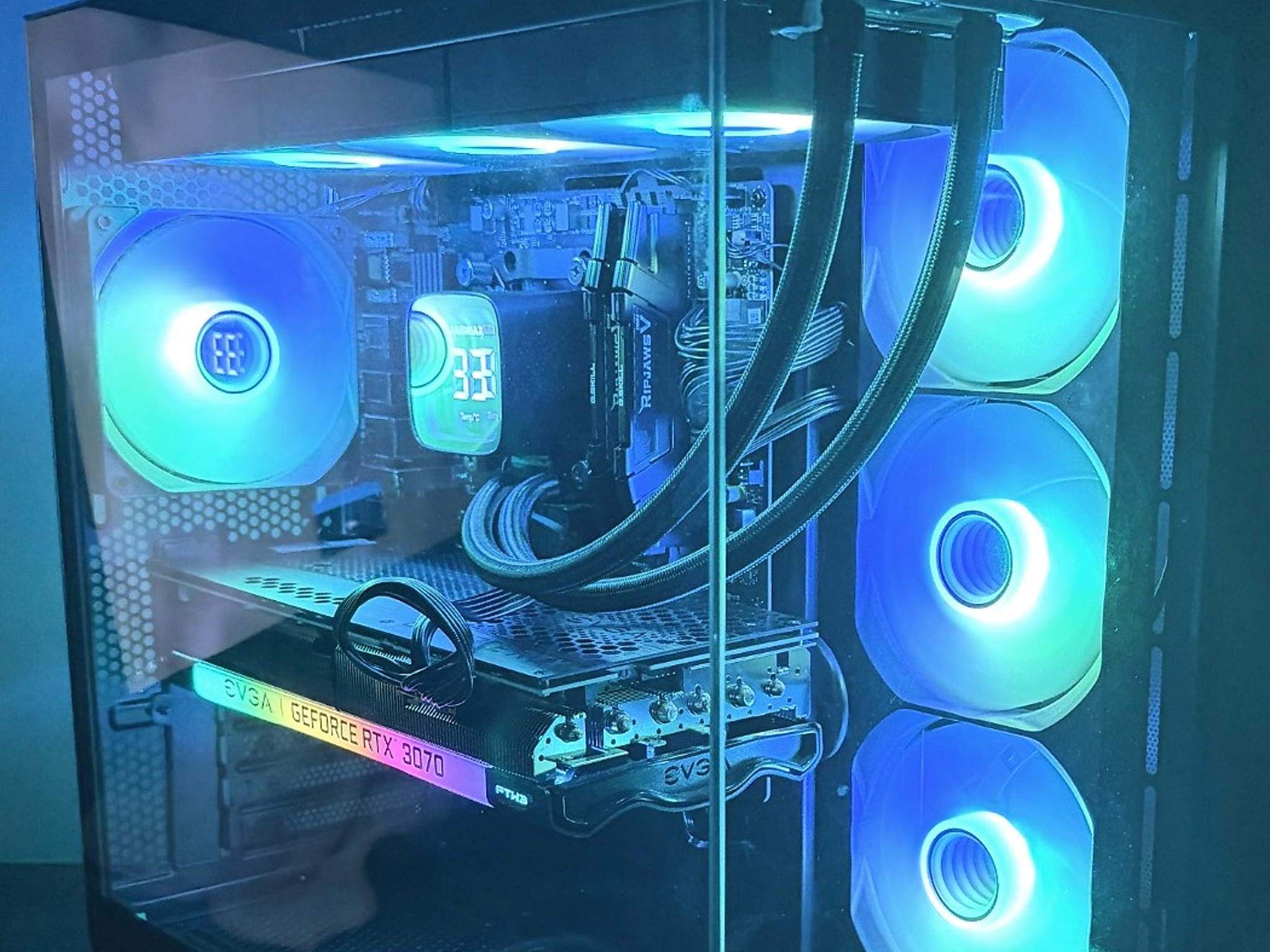 Custom Gaming PC EVGA RTX 3070 Ryzen 5 5500 32GB RAM 1TB NVMe WiFi Win 11 Pro