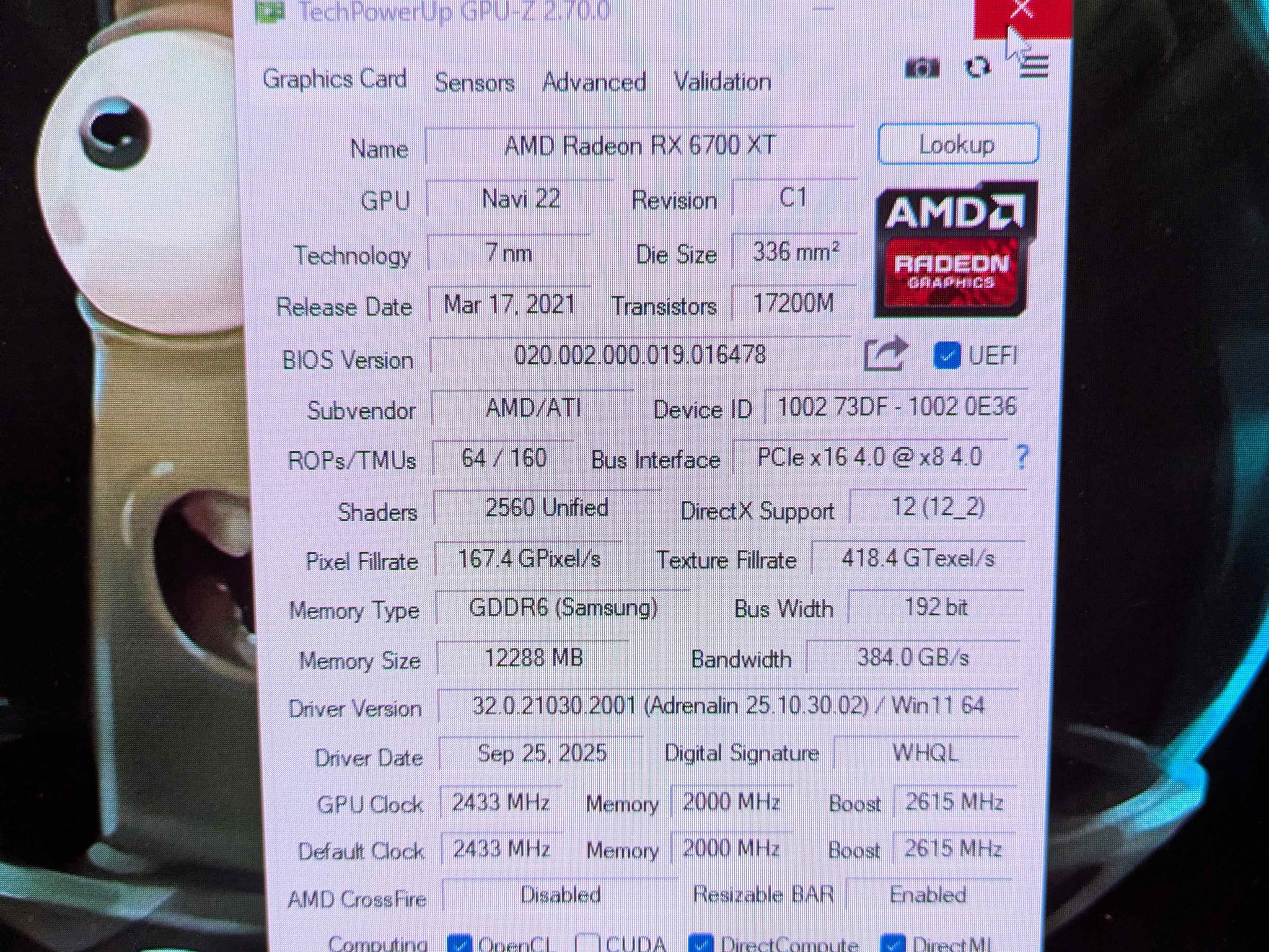 AMD RX 6700XT Reference