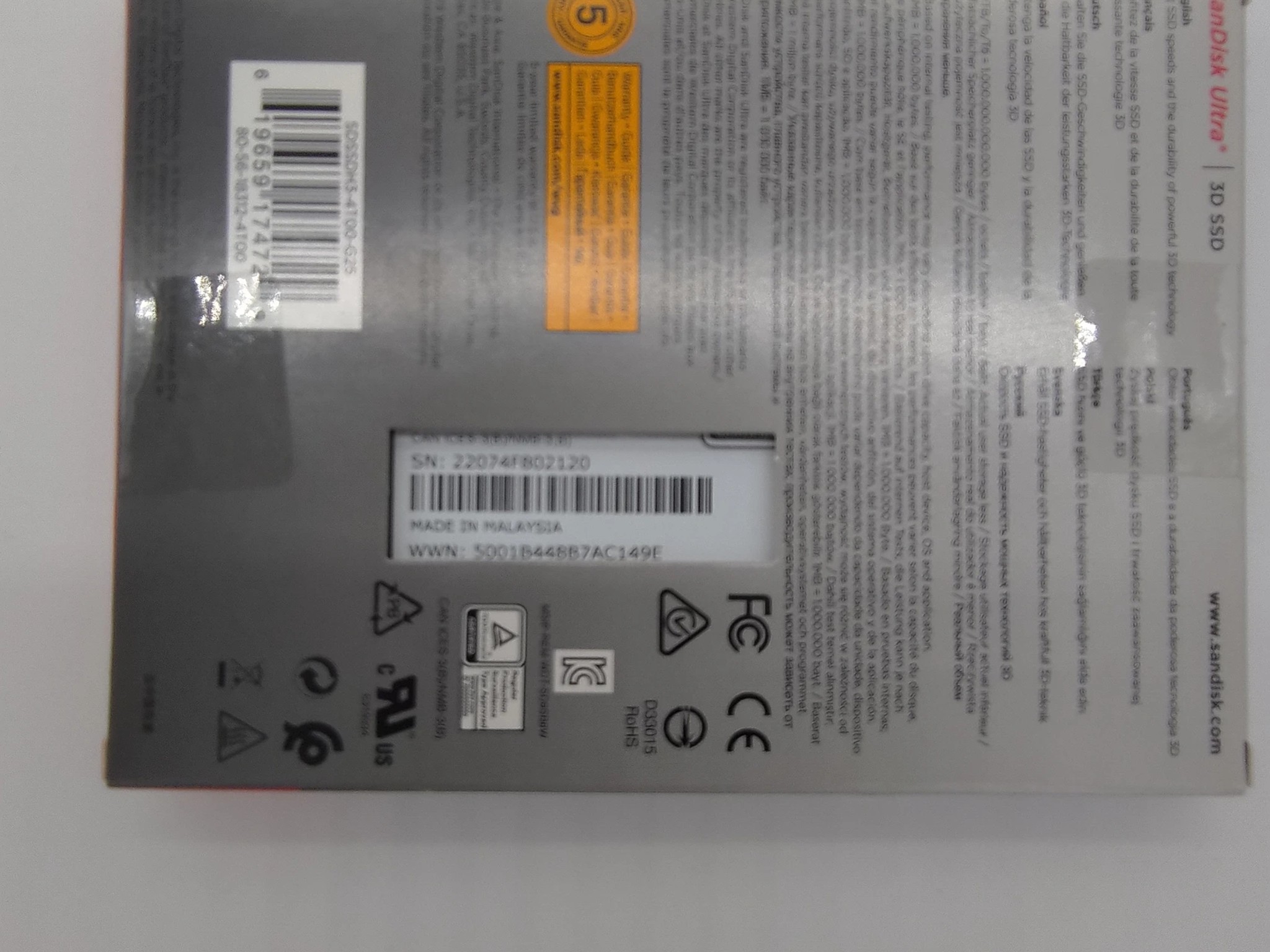 Sandisk UItra 3D 4TB SATA SSD